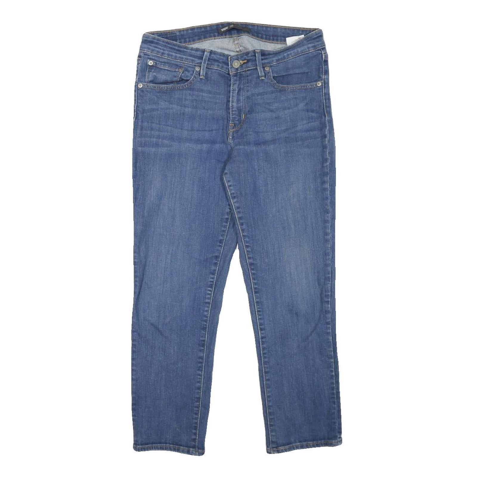 LEVI'S Womens Regular Fit Denim Jeans Blue Straight Zip W30 L25 Classic Style Refurbished - N/A refurbished available on Cerqular