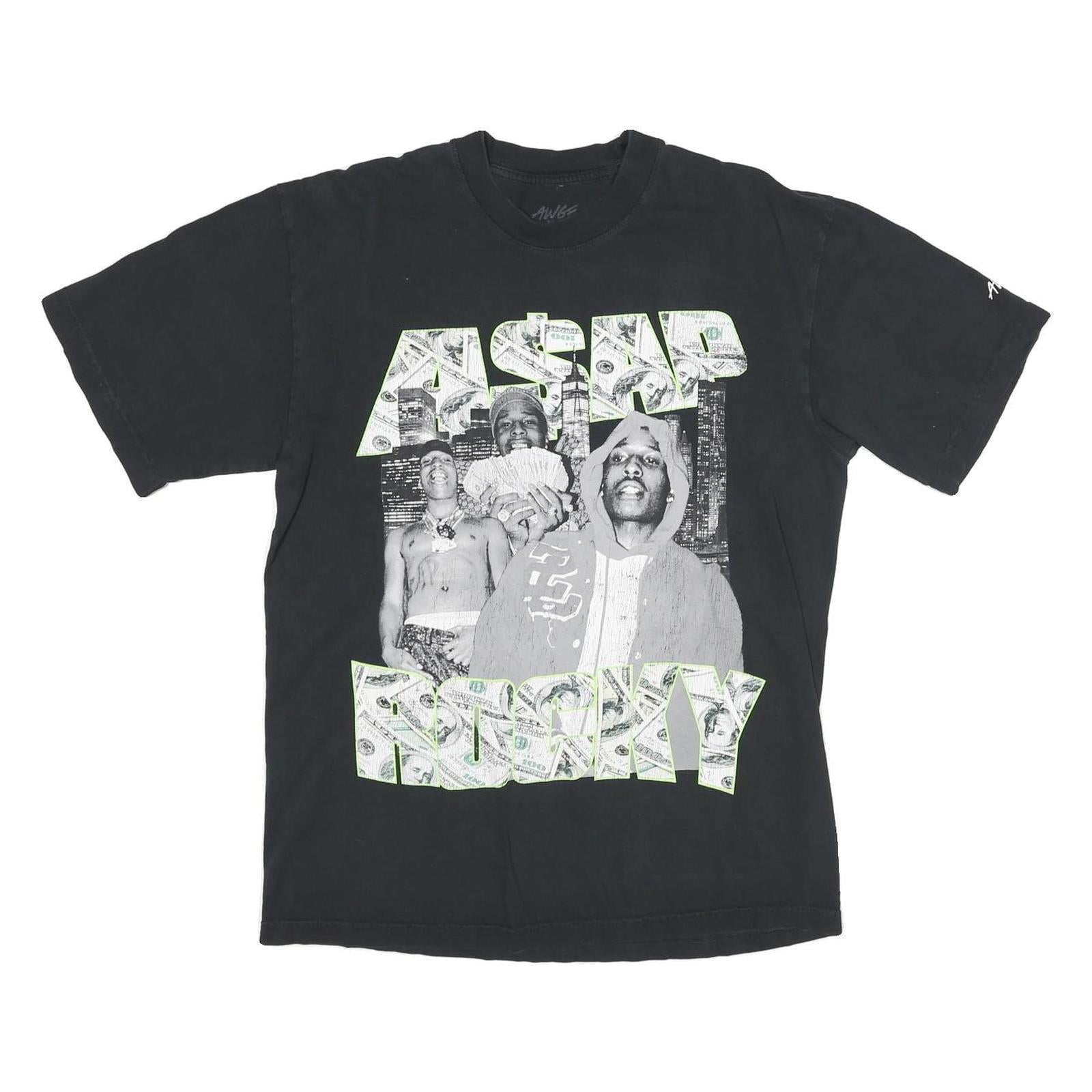 AWGE Mens Black Graphic T-Shirt M Short Sleeve Crew Neck Streetwear Cotton Blend Refurbished - N/A refurbished available on Cerqular