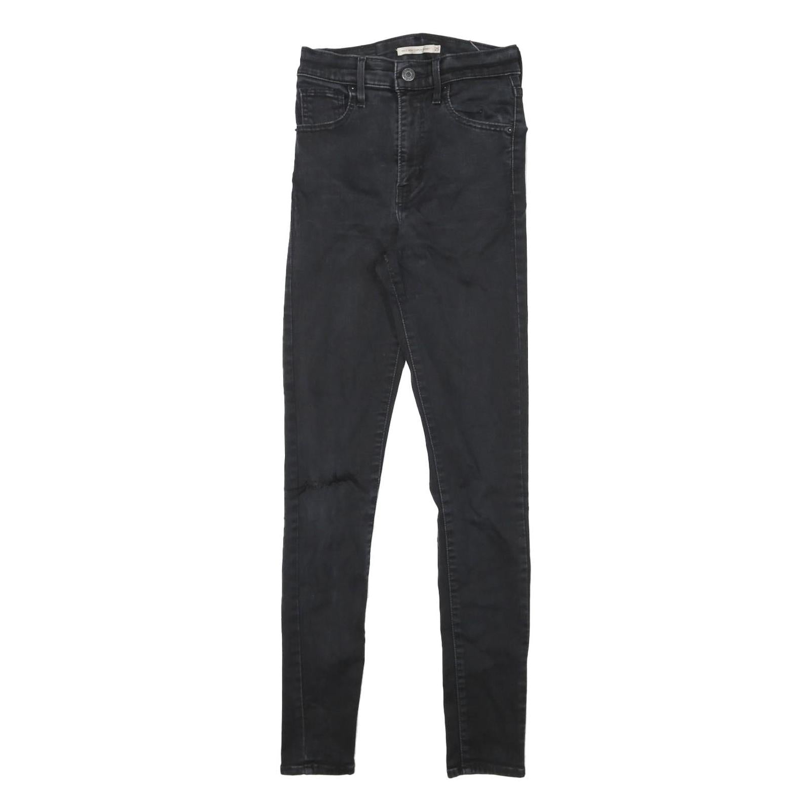 LEVI'S Womens Black Slim Skinny Denim Medium Wash W22 L27 Stretch Cotton Blend Refurbished - N/A refurbished available on Cerqular