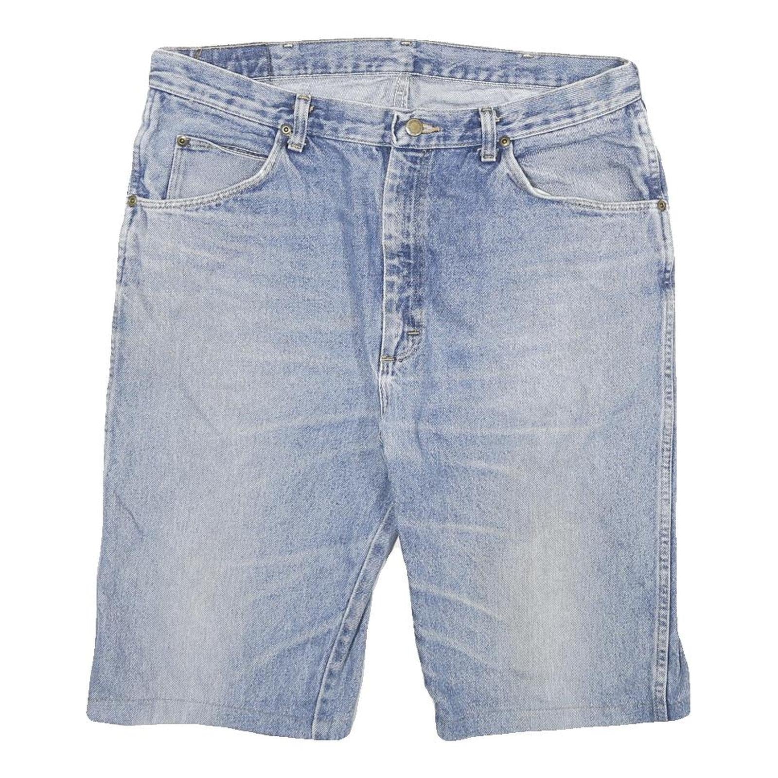 WRANGLER Mens Shorts Blue Denim XL W34 Casual Cotton Blend 5-Pocket Refurbished - N/A refurbished available on Cerqular