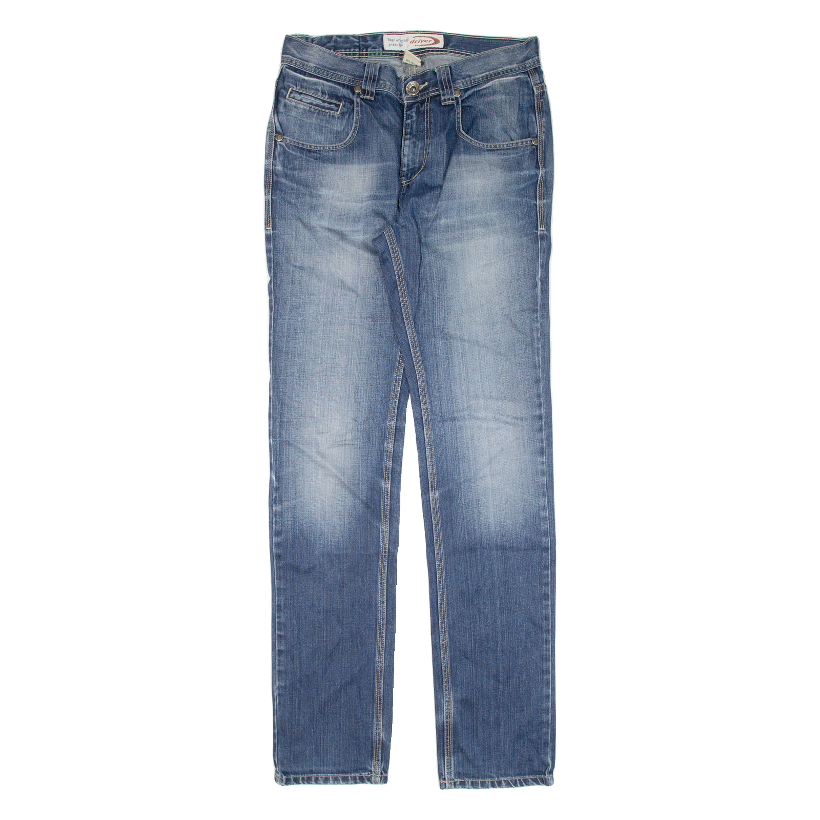 DRIVER Womens Jeans Blue Slim Straight W30 L33 Refurbished - N/A refurbished available on Cerqular