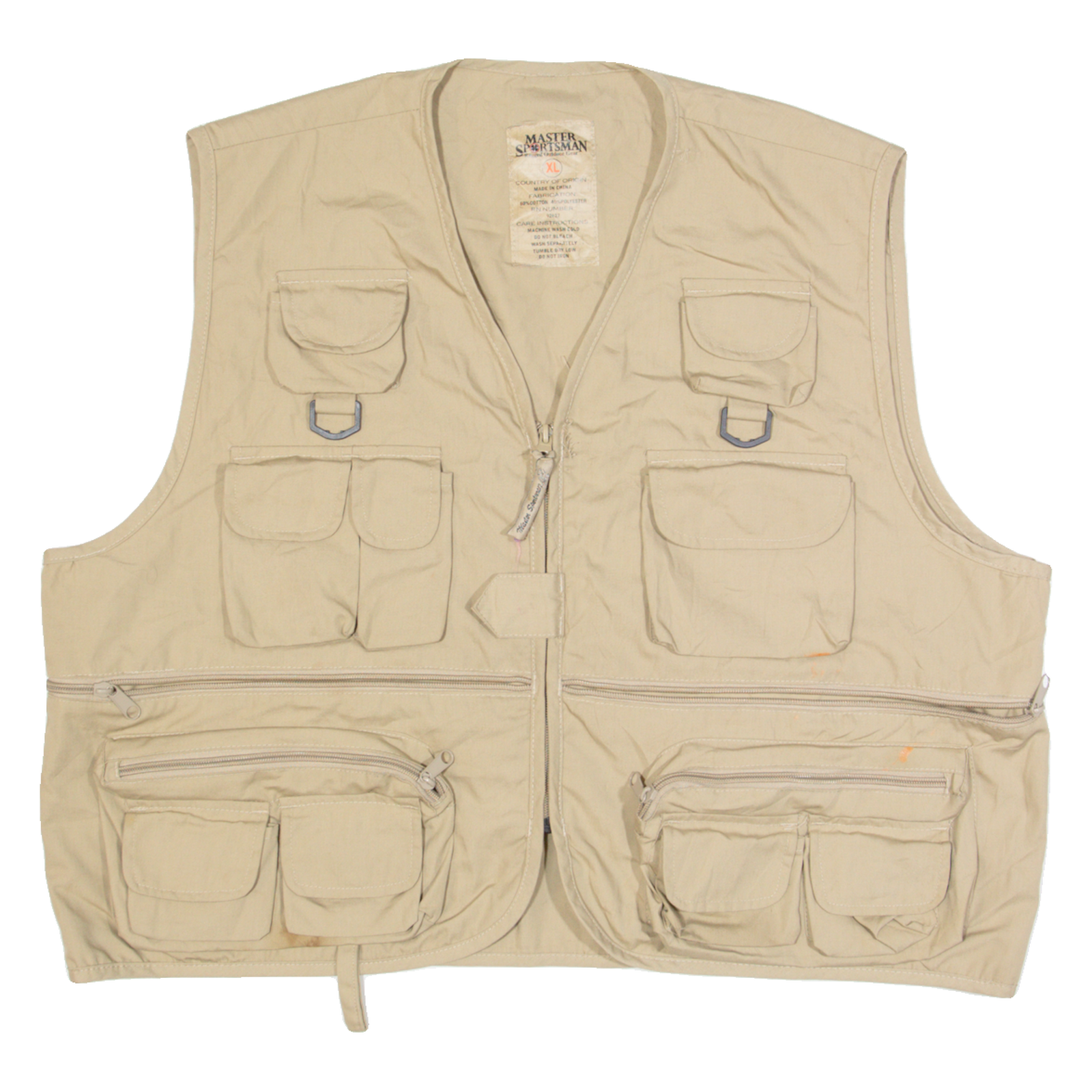 MASTER SPORTSMAN Utility Mens Gilet Beige XL Refurbished - N/A refurbished available on Cerqular