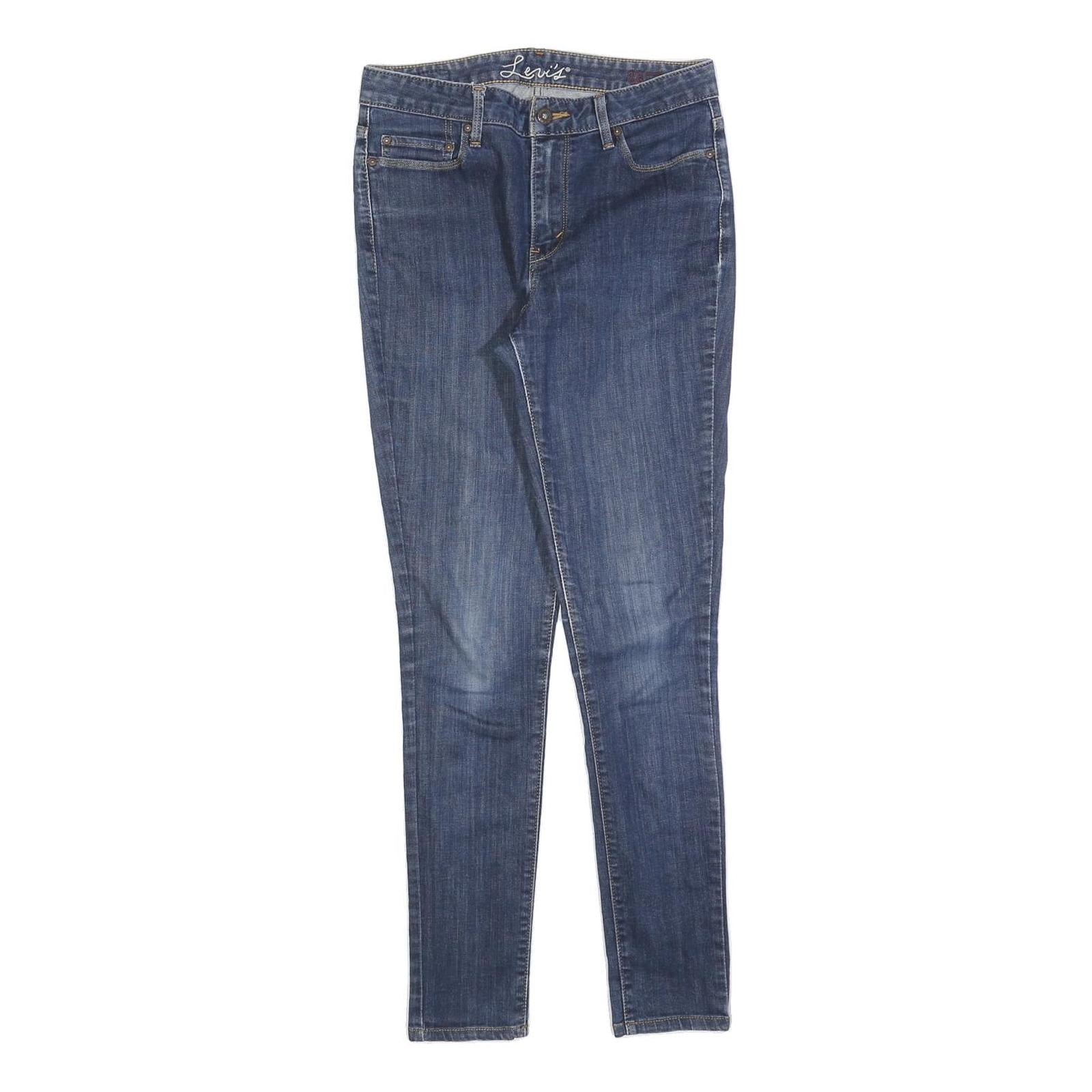 LEVI'S Womens Jeans Blue Slim Skinny Denim Medium W26 L28 Classic Zip Pockets Refurbished - N/A refurbished available on Cerqular
