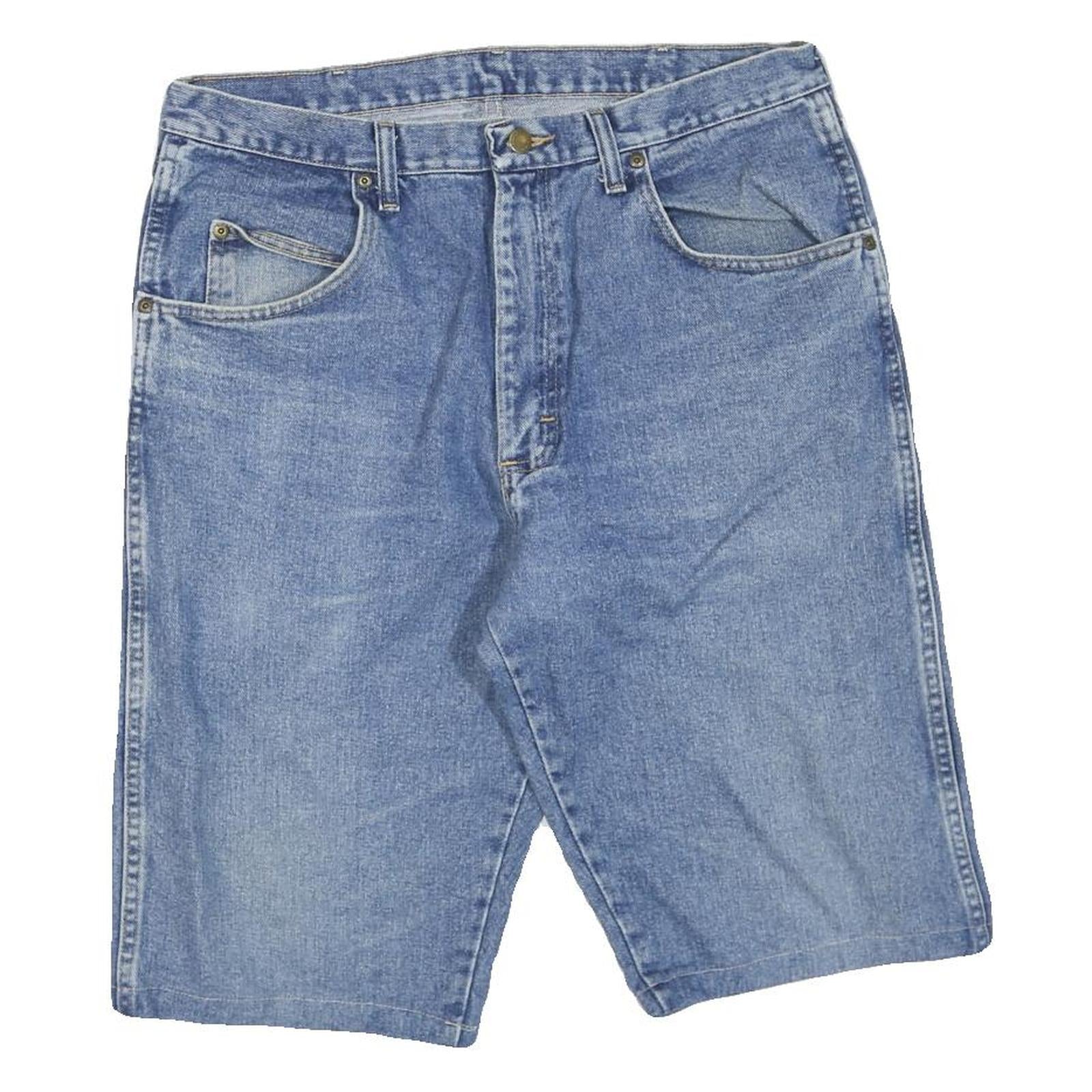 Buy WRANGLER Mens Denim Blue Shorts L W36 Classic Fit Casual Cotton Blend Refurbished - $25.99 WRANGLER Mens Denim Blue Shorts L W36 Classic Fit Casual Cotton Blend Refurbished - N/A refurbished available on Cerqular