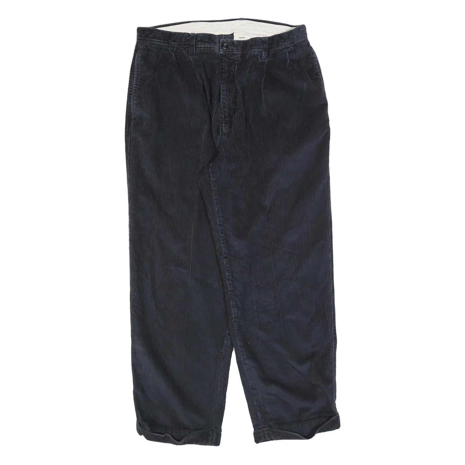 NAUTICA Mens Cotton Blend Blue Relaxed Straight Trousers W36 L30 Casual Zip Refurbished - N/A refurbished available on Cerqular