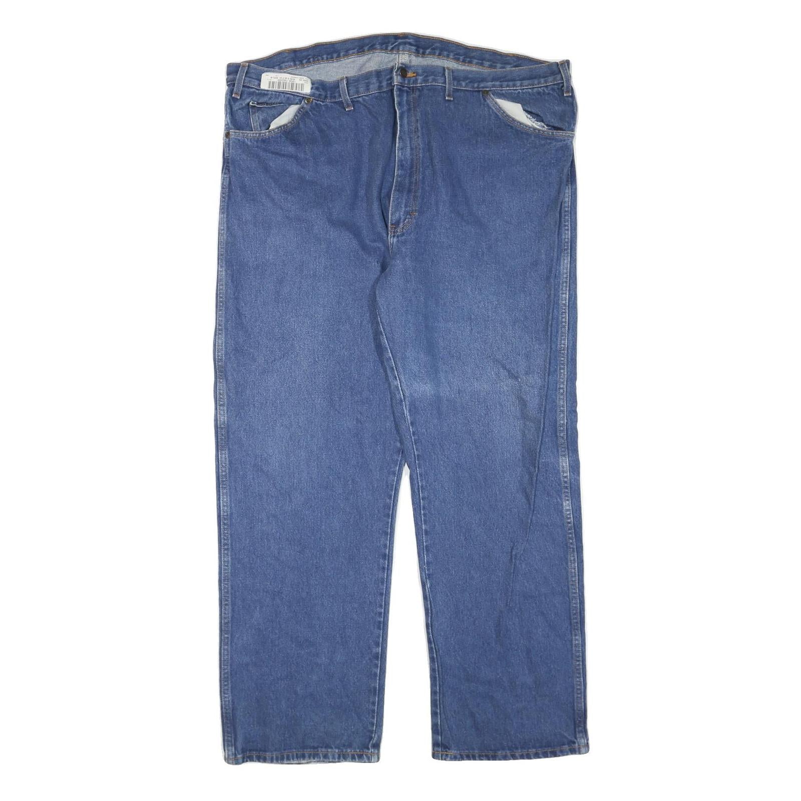 DICKIES Mens Regular Blue Denim Jeans W48 L32 Classic Cotton Blend Zip Closure Refurbished - N/A refurbished available on Cerqular