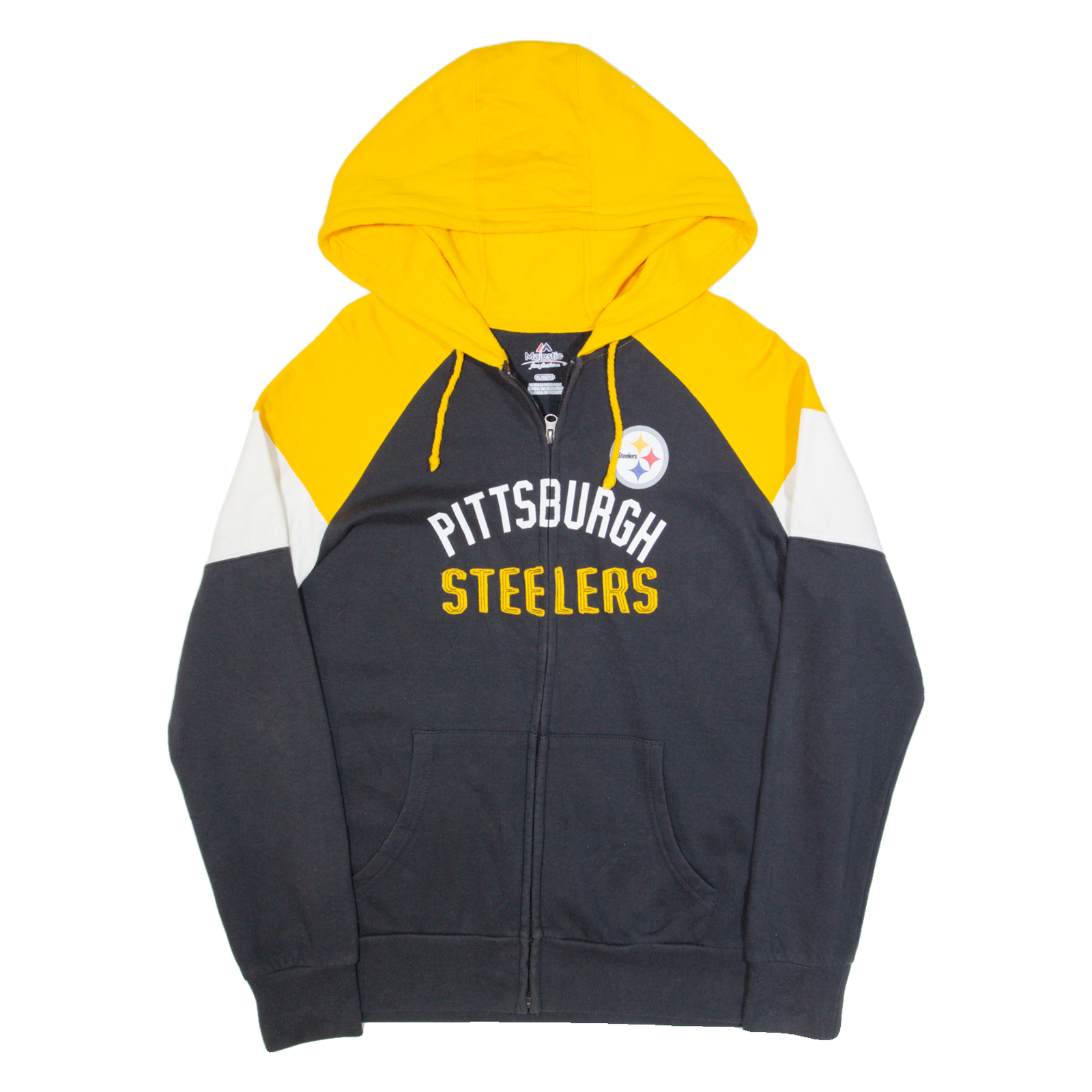 Buy MAJESTIC Pittsburgh Steelers Mens Black Hoodie Full Zip USA XL Refurbished - $44.19 MAJESTIC Pittsburgh Steelers Mens Black Hoodie Full Zip USA XL Refurbished - N/A refurbished available on Cerqular