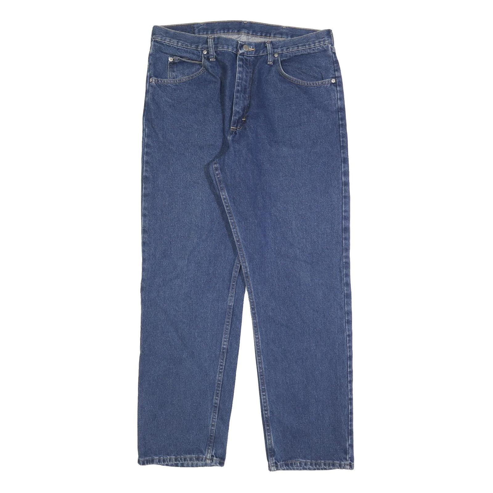 WRANGLER Mens Jeans Blue Relaxed Straight Denim Medium W36 L32 Classic Vintage Refurbished - N/A refurbished available on Cerqular
