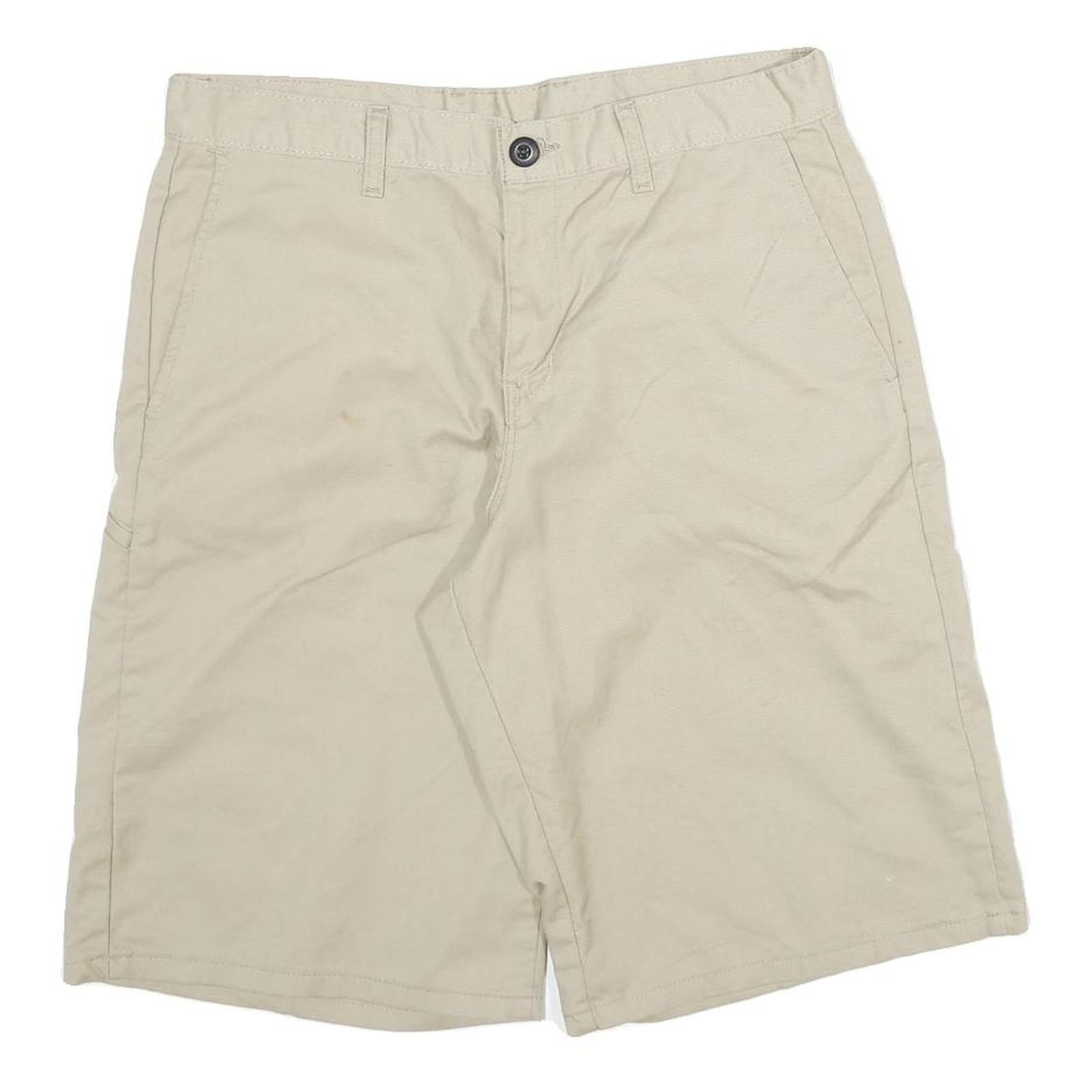 DICKIES Mens Utility Shorts Beige XL W32 Cotton Blend Workwear Button Closure Refurbished - N/A refurbished available on Cerqular