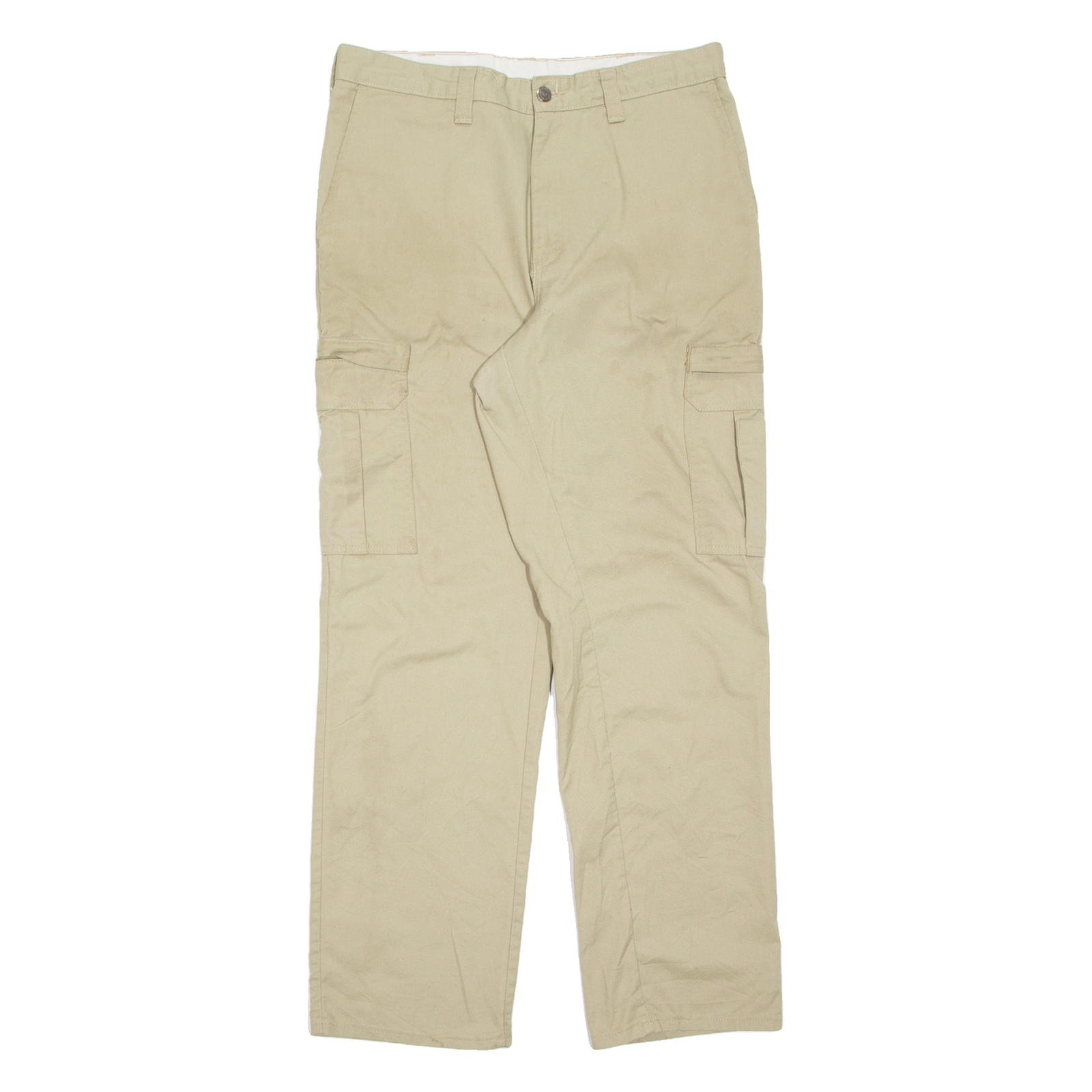 DICKIES Cargo Mens Trousers Beige Regular Straight W33 L31 Refurbished - N/A refurbished available on Cerqular