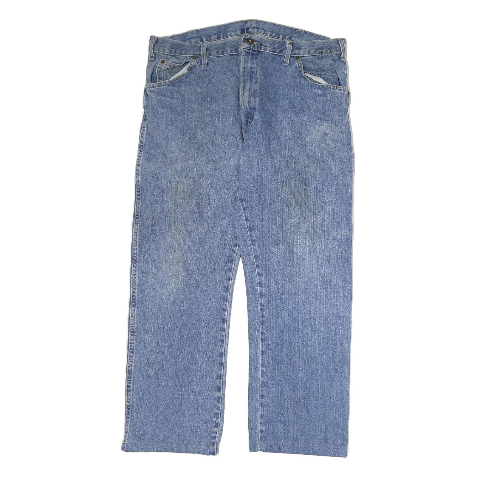 DICKIES Mens Jeans Blue Regular Straight Denim Medium W36 L28 Workwear Zip Refurbished - N/A refurbished available on Cerqular