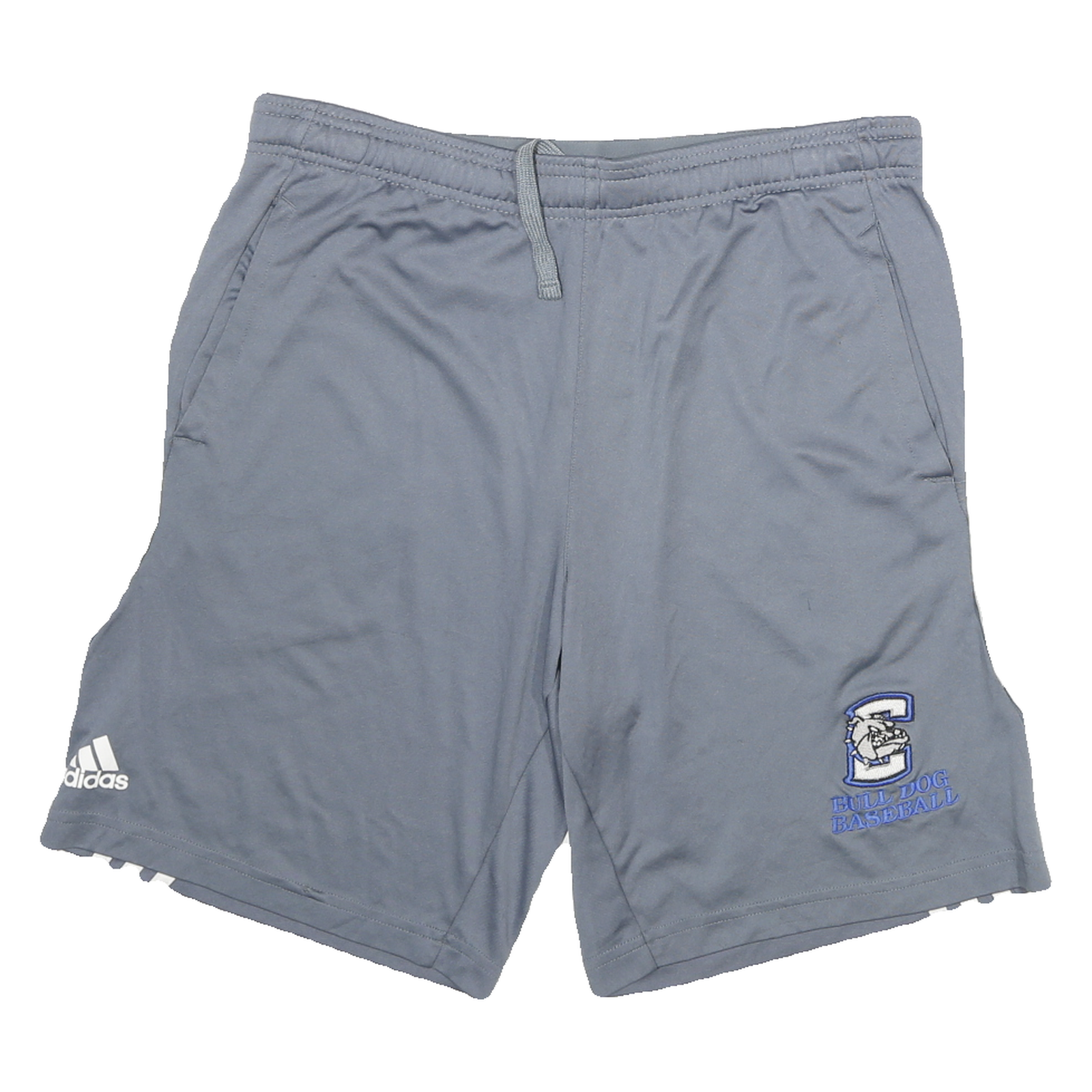 NIKE Mens Grey Casual Shorts Bulldog Baseball M W32 Adidas Style Refurbished - N/A refurbished available on Cerqular