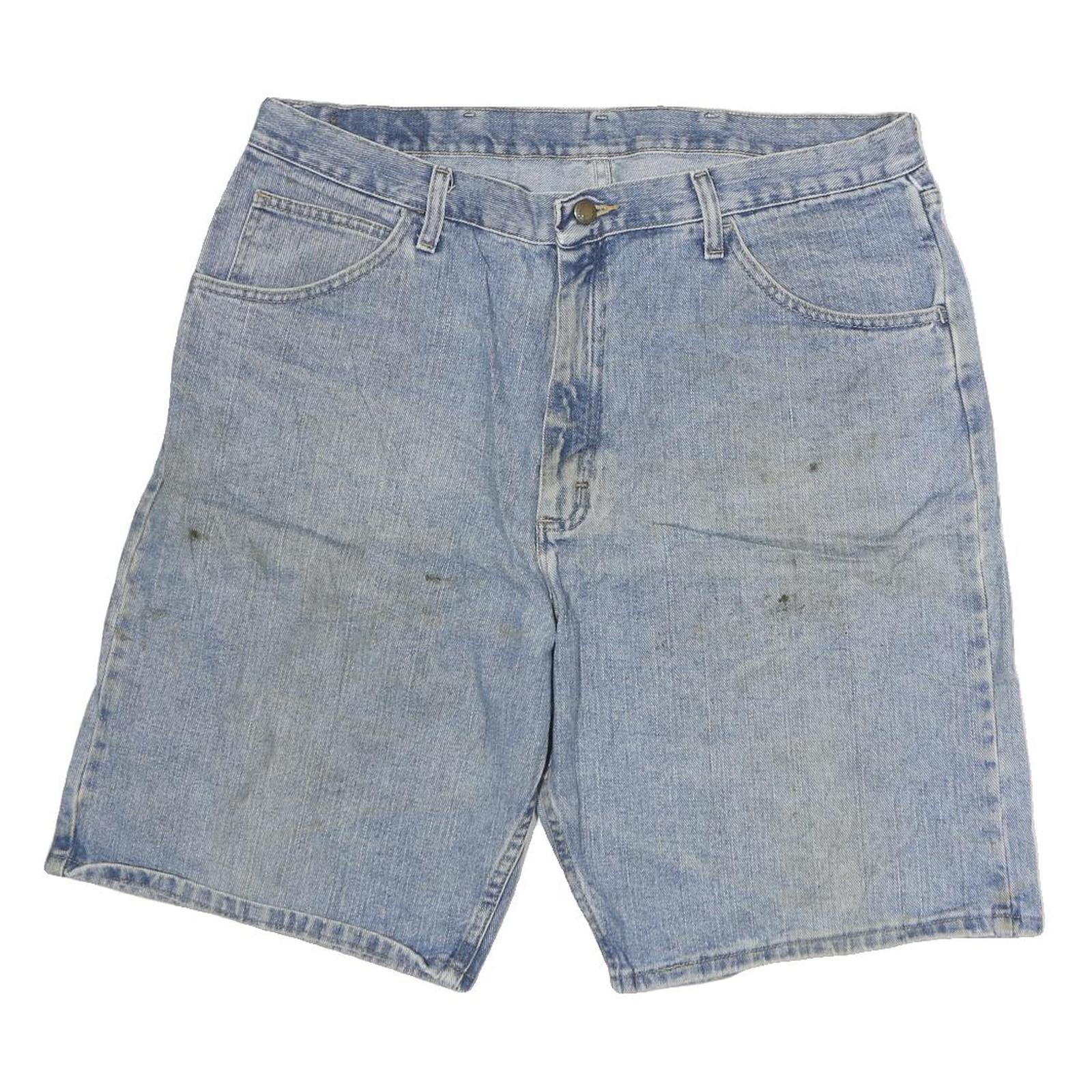 WRANGLER Mens Denim Blue Cotton Shorts XL W38 Casual Workwear Relaxed Fit Refurbished - N/A refurbished available on Cerqular