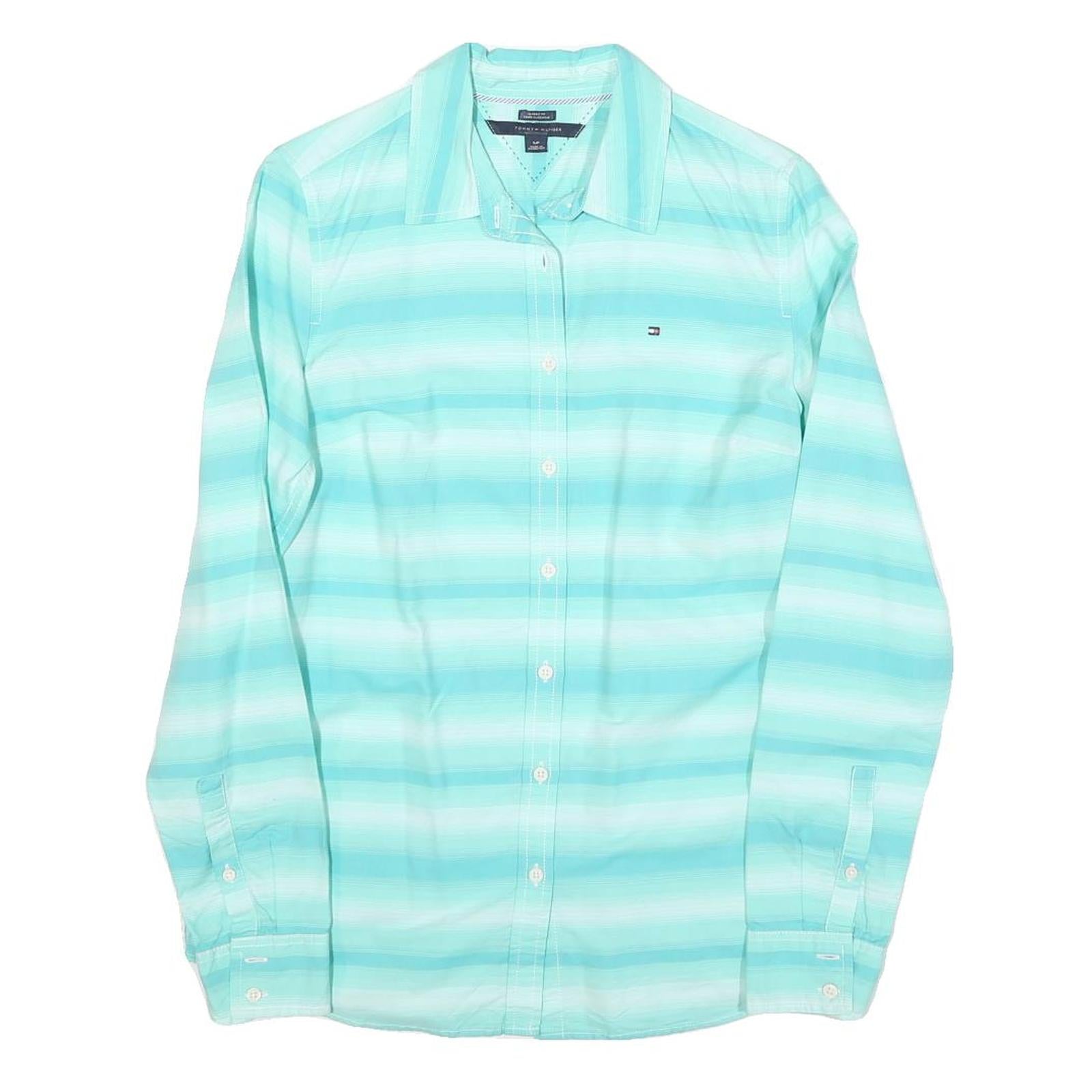 Buy TOMMY HILFIGER Womens Blue Striped Shirt S Lightweight Cotton Blend Casual Refurbished - $35.09 TOMMY HILFIGER Womens Blue Striped Shirt S Lightweight Cotton Blend Casual Refurbished - N/A refurbished available on Cerqular