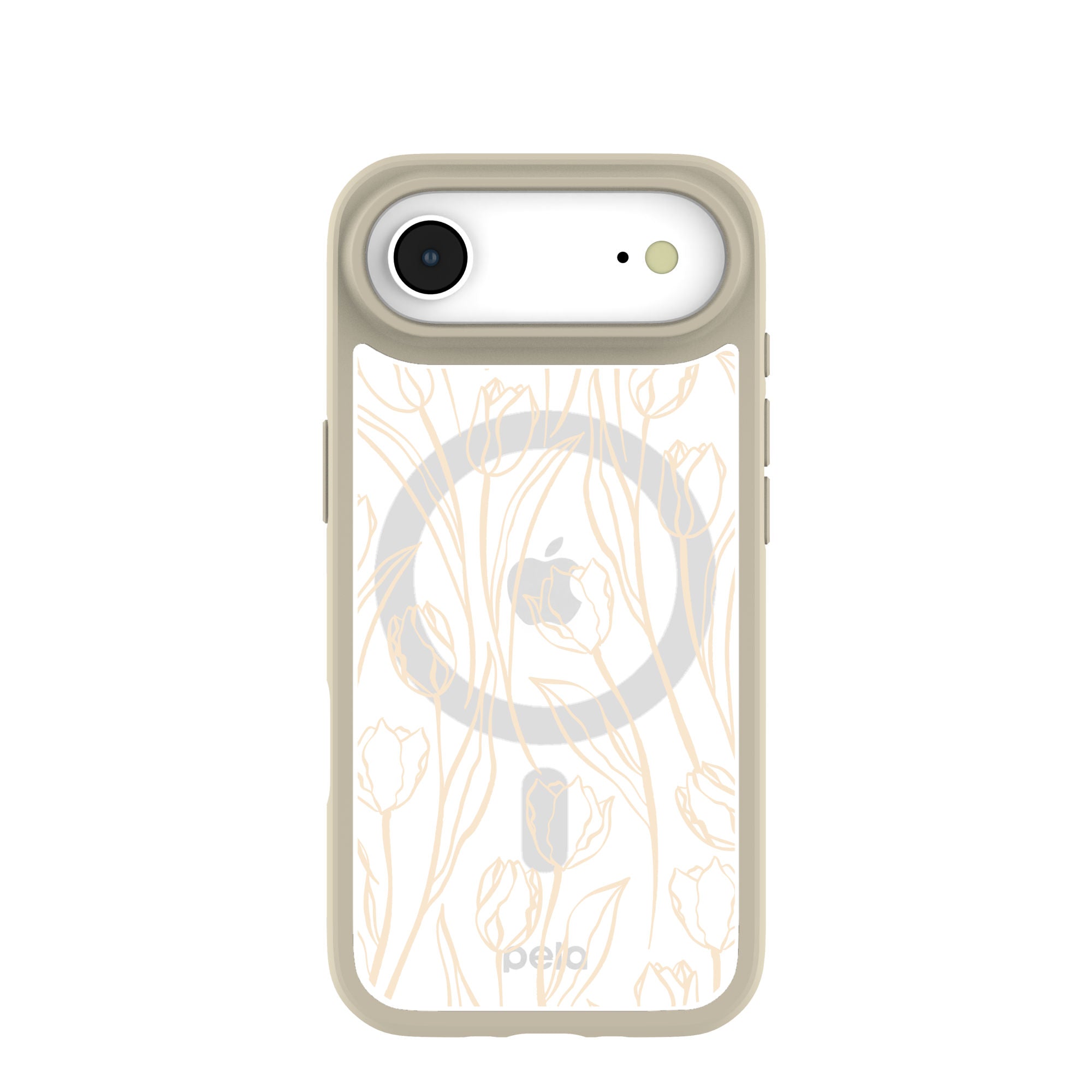Clear Tulip Dune iPhone Air Case With London Fog Ridge (MagSafe included) Refurbished - Pela Case refurbished available on Cerqular