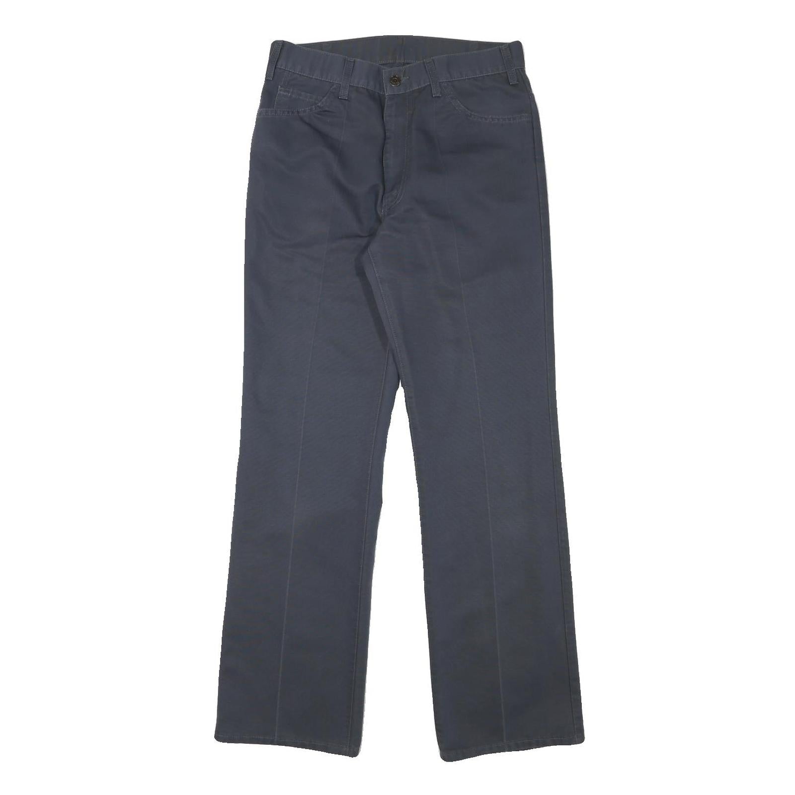 LEVI'S Mens Cotton Blend Navy Regular Straight Trousers W29 L31 Casual Zip Refurbished - N/A refurbished available on Cerqular