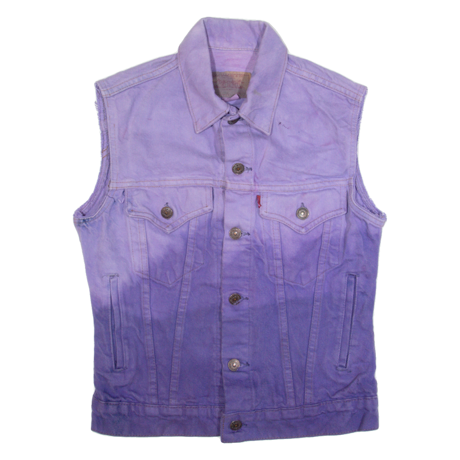 LEVI'S Ombre Womens Denim Gilet Purple S Refurbished - N/A refurbished available on Cerqular