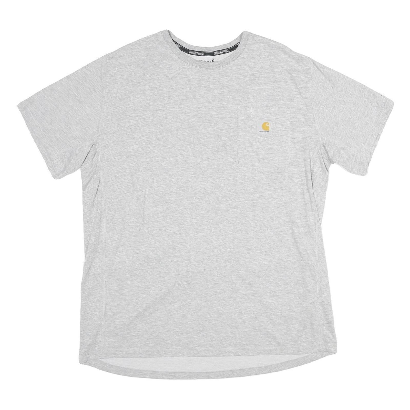 CARHARTT Mens Grey Pocket T-Shirt L Short Sleeve Crew Neck Cotton Blend Casual Refurbished - N/A refurbished available on Cerqular