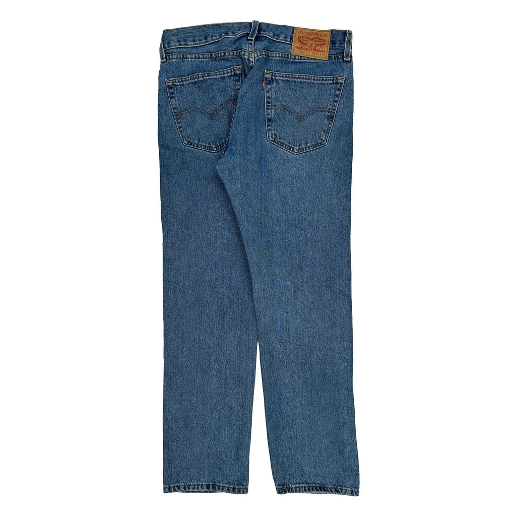 Levis Jeans - 34W 29L Blue Cotton Refurbished - Thrifted (note: this is a term often used to describe second- refurbished available on Cerqular