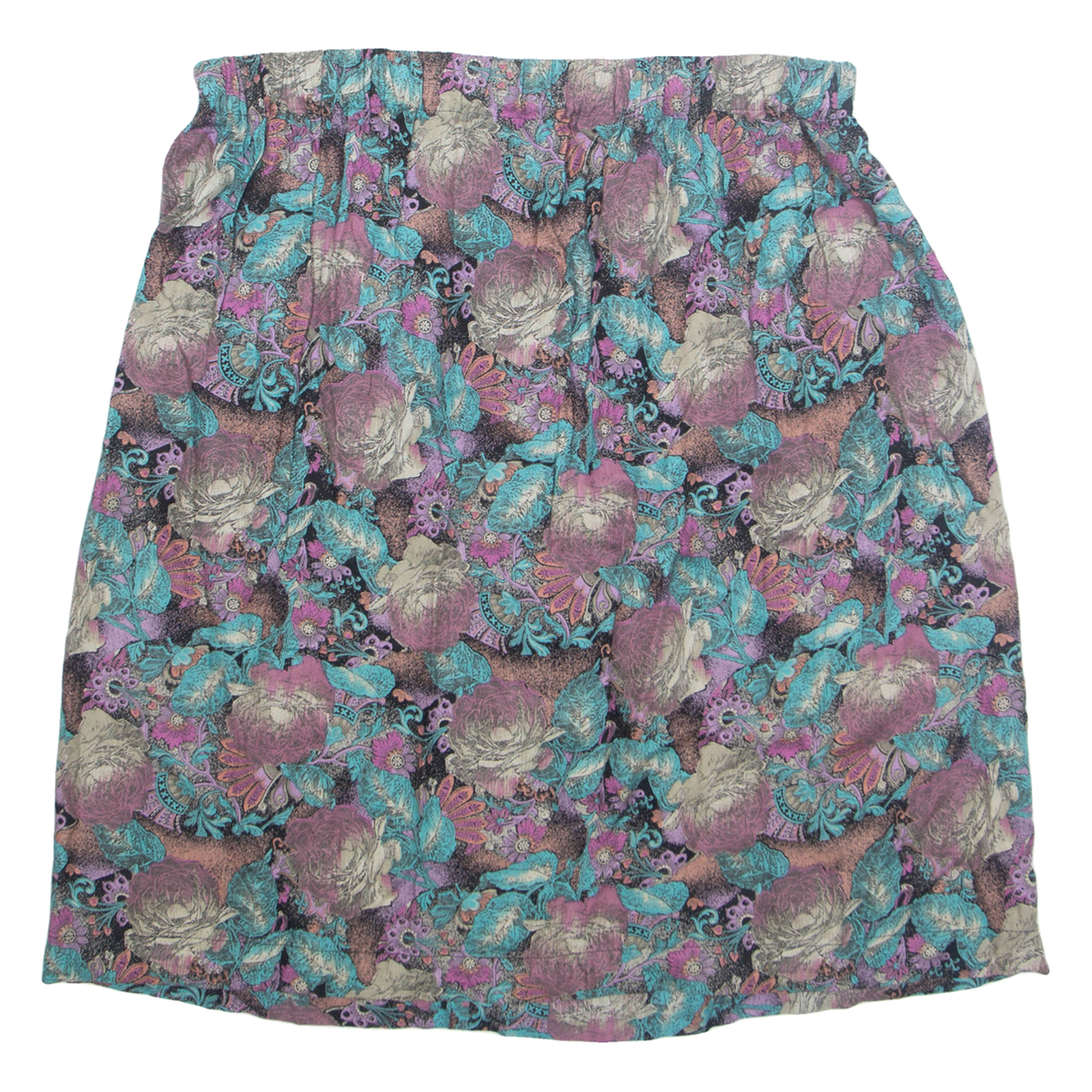 Womens Straight Skirt Blue Knee Length Floral L Refurbished - N/A refurbished available on Cerqular