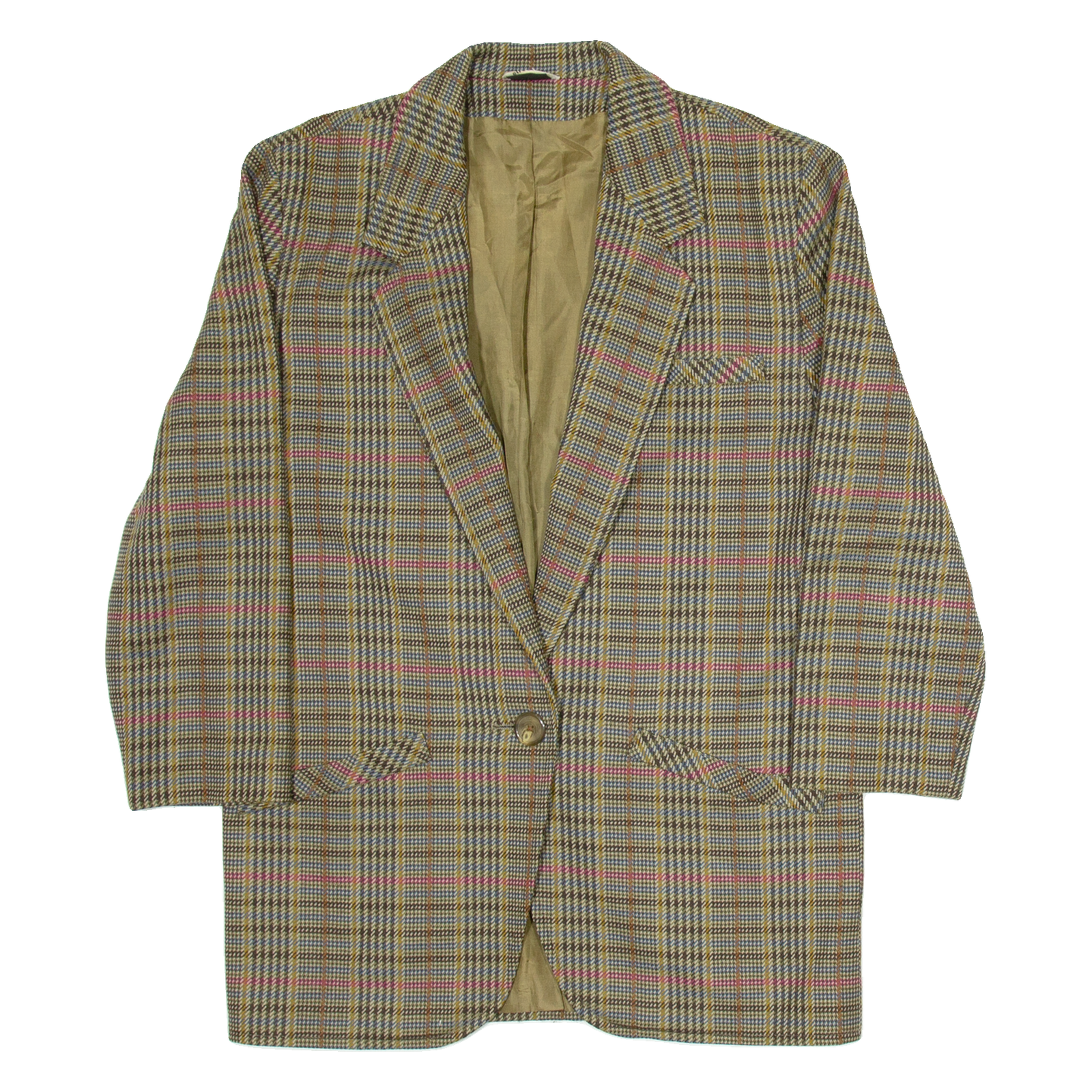 RRUC Mens Blazer Jacket Brown Check M Refurbished - N/A refurbished available on Cerqular