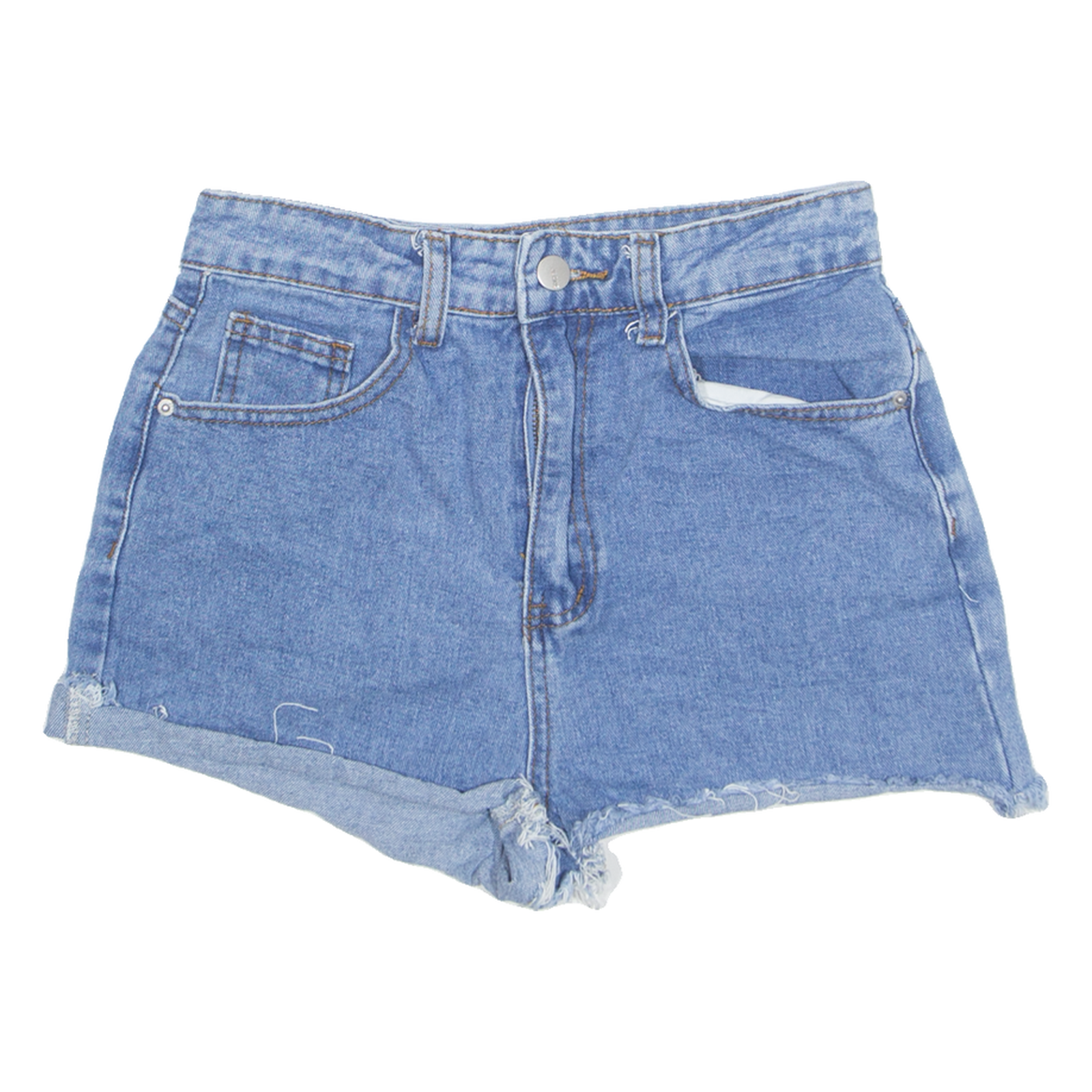 Cut Off Womens Denim Shorts Blue S W26 Refurbished - N/A refurbished available on Cerqular