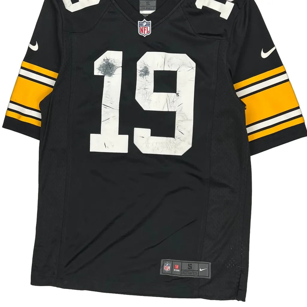 Pittsburgh Steelers Nike Football Jersey - Small Black Polyester Refurbished - Thrifted (note: this is a term often used to describe second- refurbished available on Cerqular