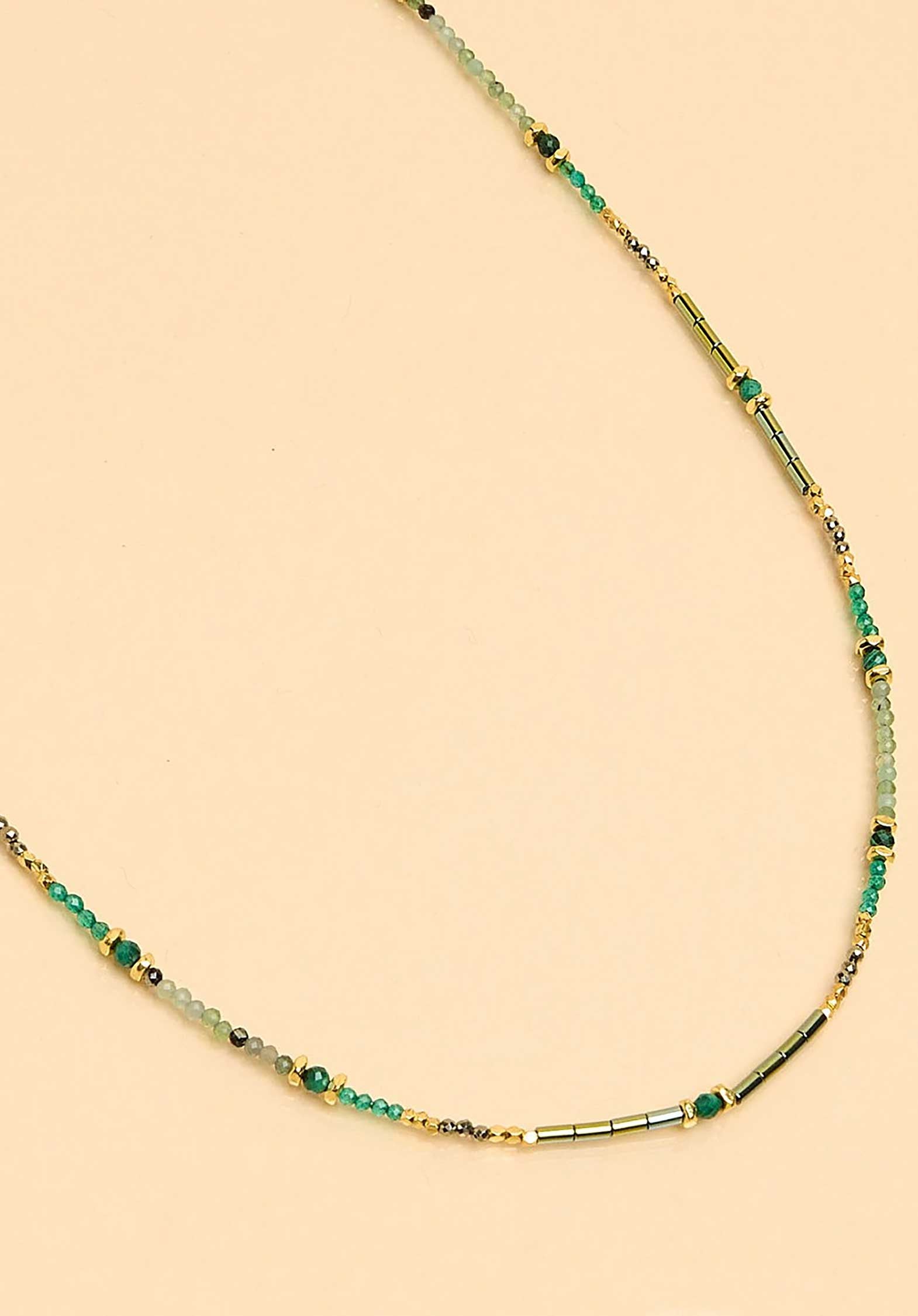 Necklace Caev5 Aella-Vert | Color: AELLA VERT | Size: U Refurbished - Rue Madame is a known brand, and the standardized name is " refurbished available on Cerqular