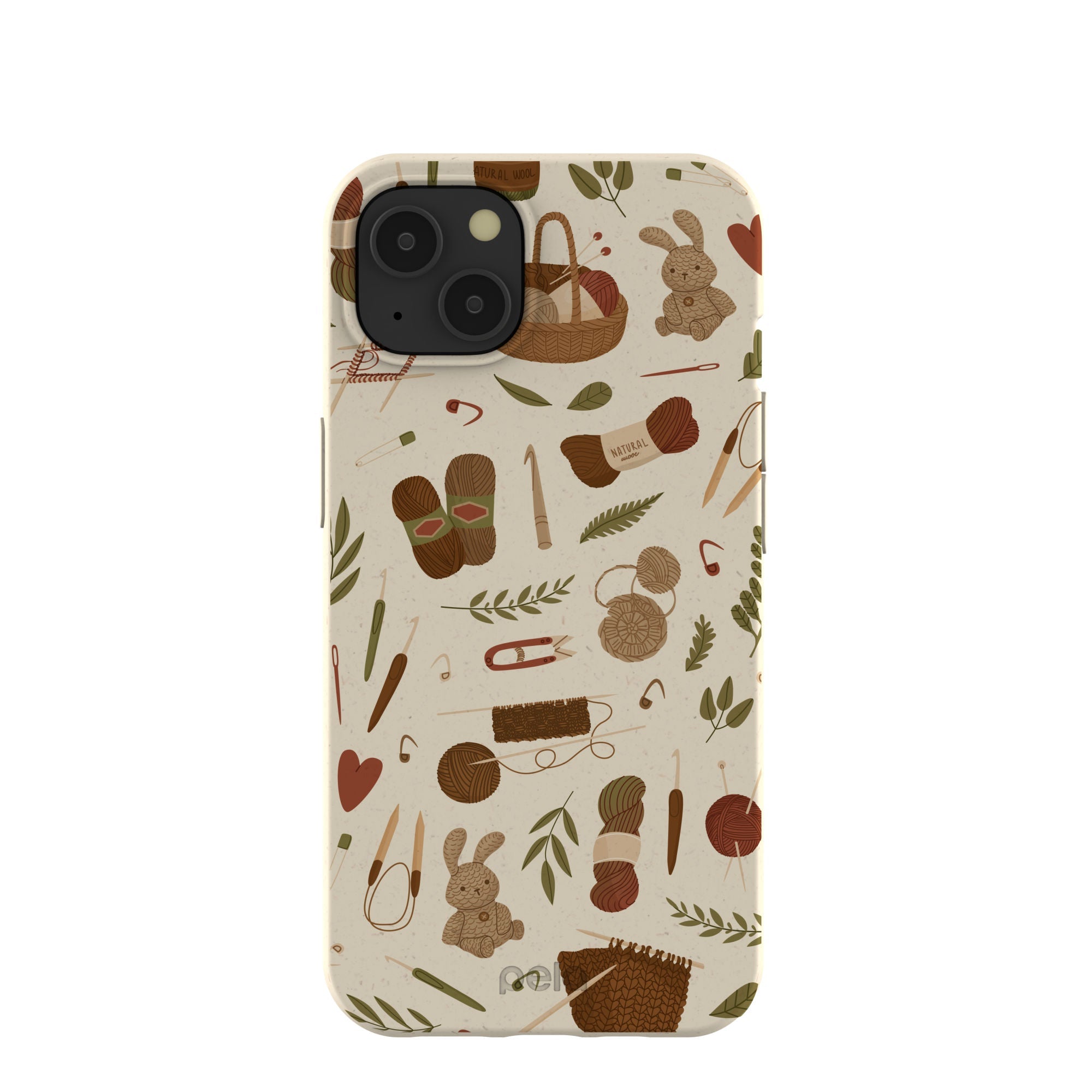 London Fog Cozy Knit iPhone 13 Case Refurbished - Pela Case refurbished available on Cerqular