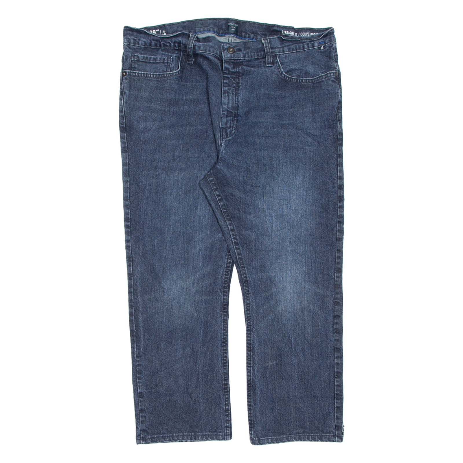 NAUTICA Stretch Mens Jeans Blue Regular Straight Stone Wash W38 L25 Refurbished - N/A refurbished available on Cerqular