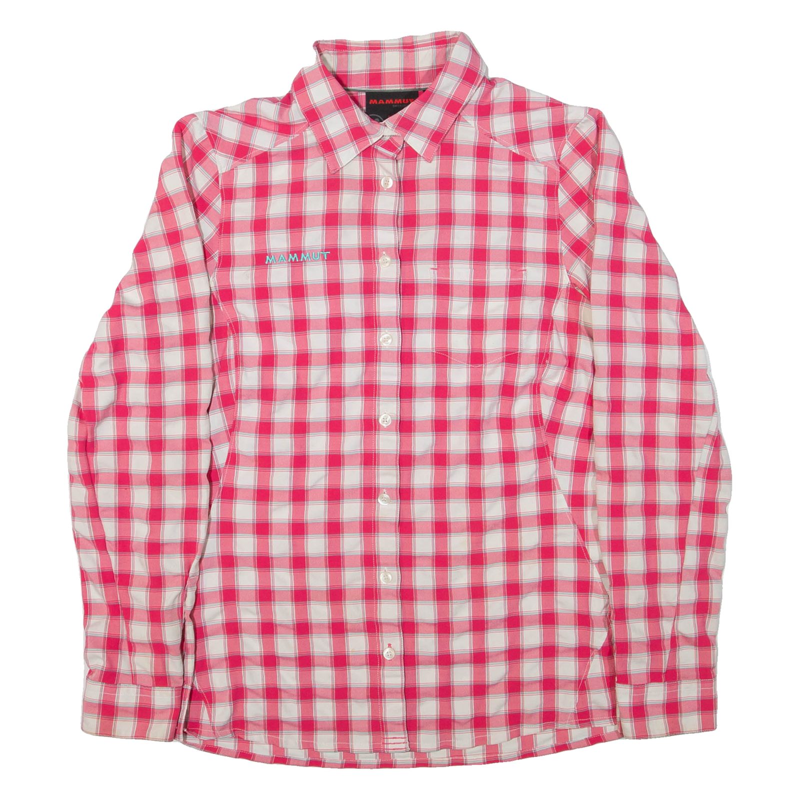 MAMMUT Womens Shirt Pink Check Long Sleeve S Refurbished - N/A refurbished available on Cerqular