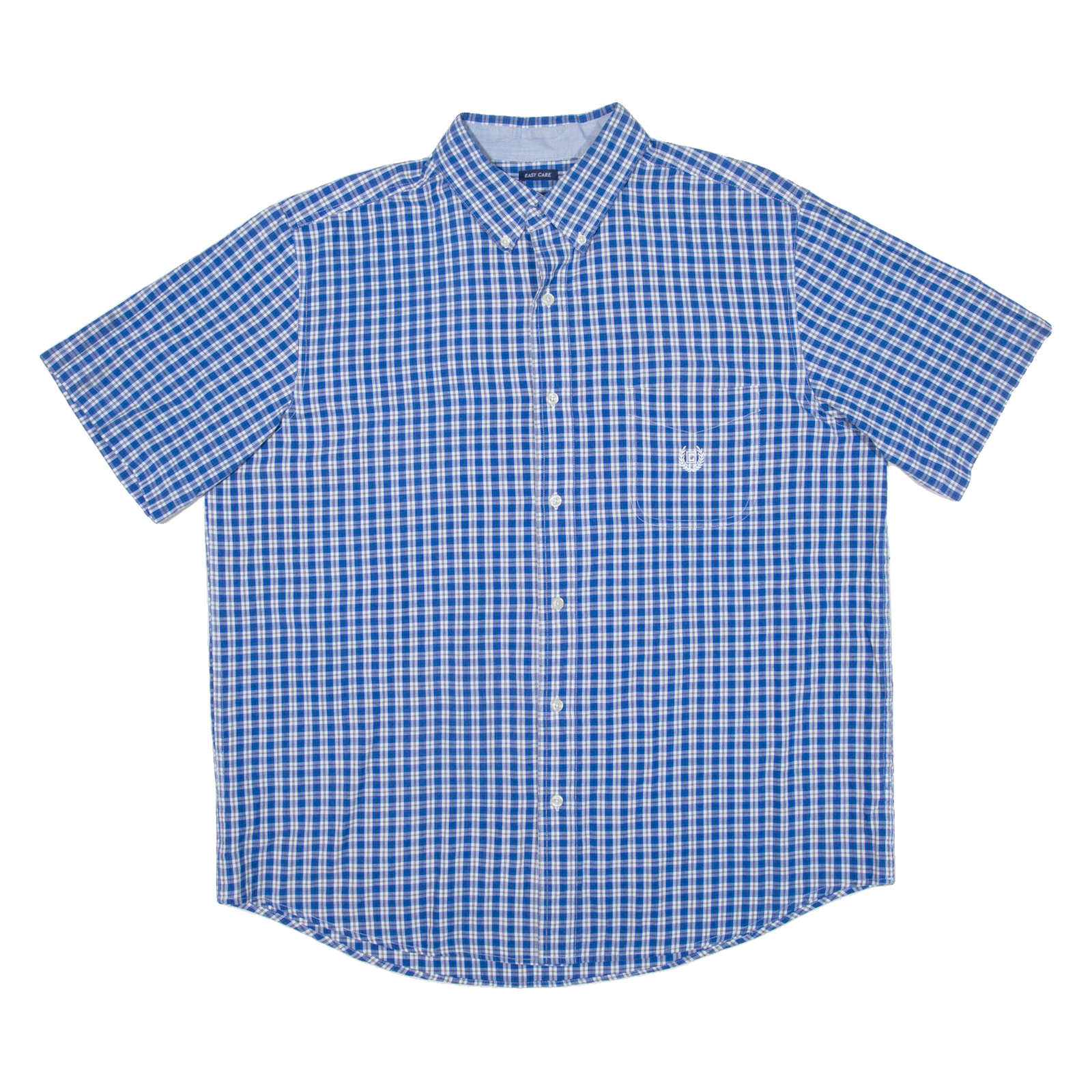 CHAPS Mens Shirt Blue Check XL Refurbished - N/A refurbished available on Cerqular