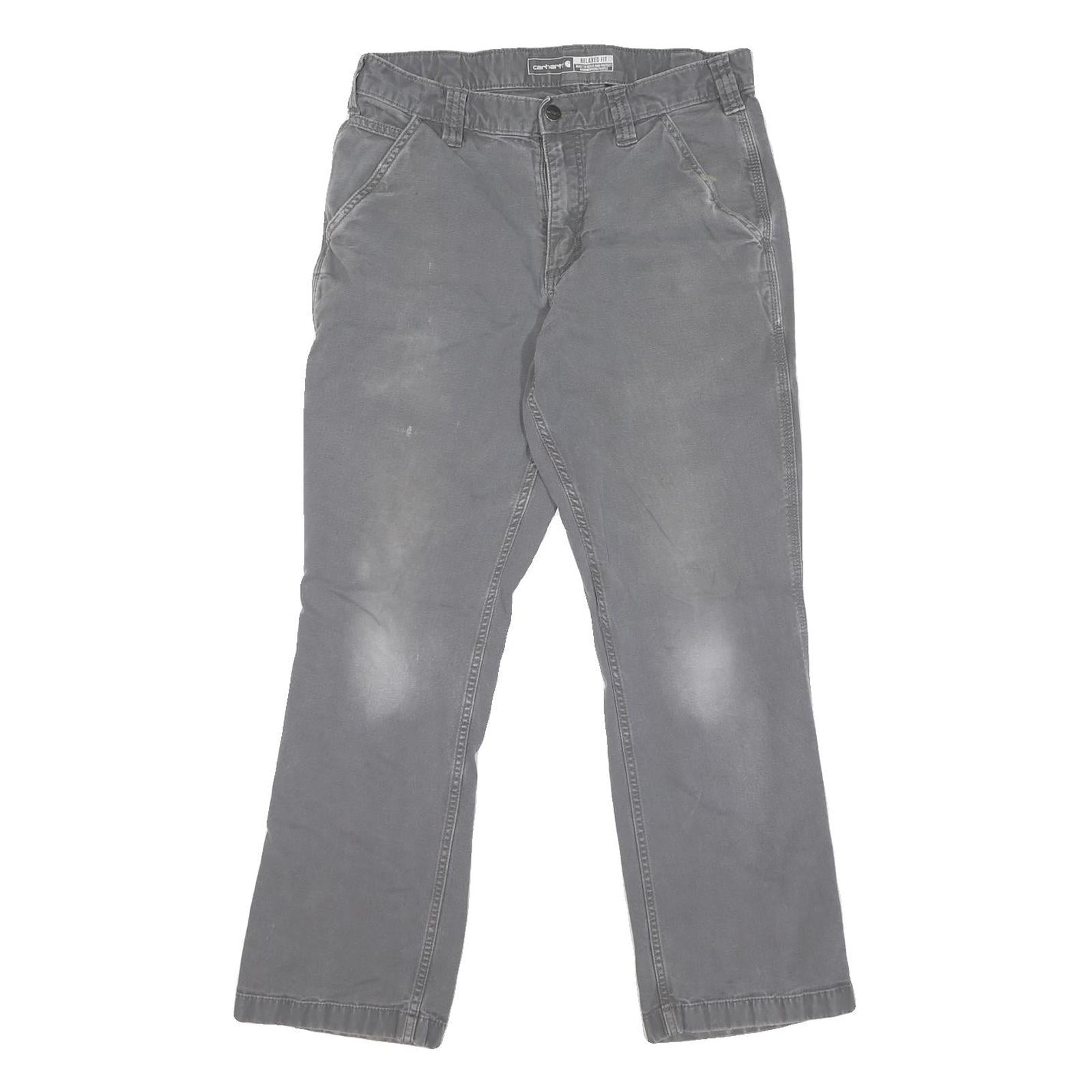 Buy CARHARTT Mens Cotton Blend Grey Regular Fit Straight Leg Trousers W32 L28 Refurbished - $57.19 CARHARTT Mens Cotton Blend Grey Regular Fit Straight Leg Trousers W32 L28 Refurbished - N/A refurbished available on Cerqular
