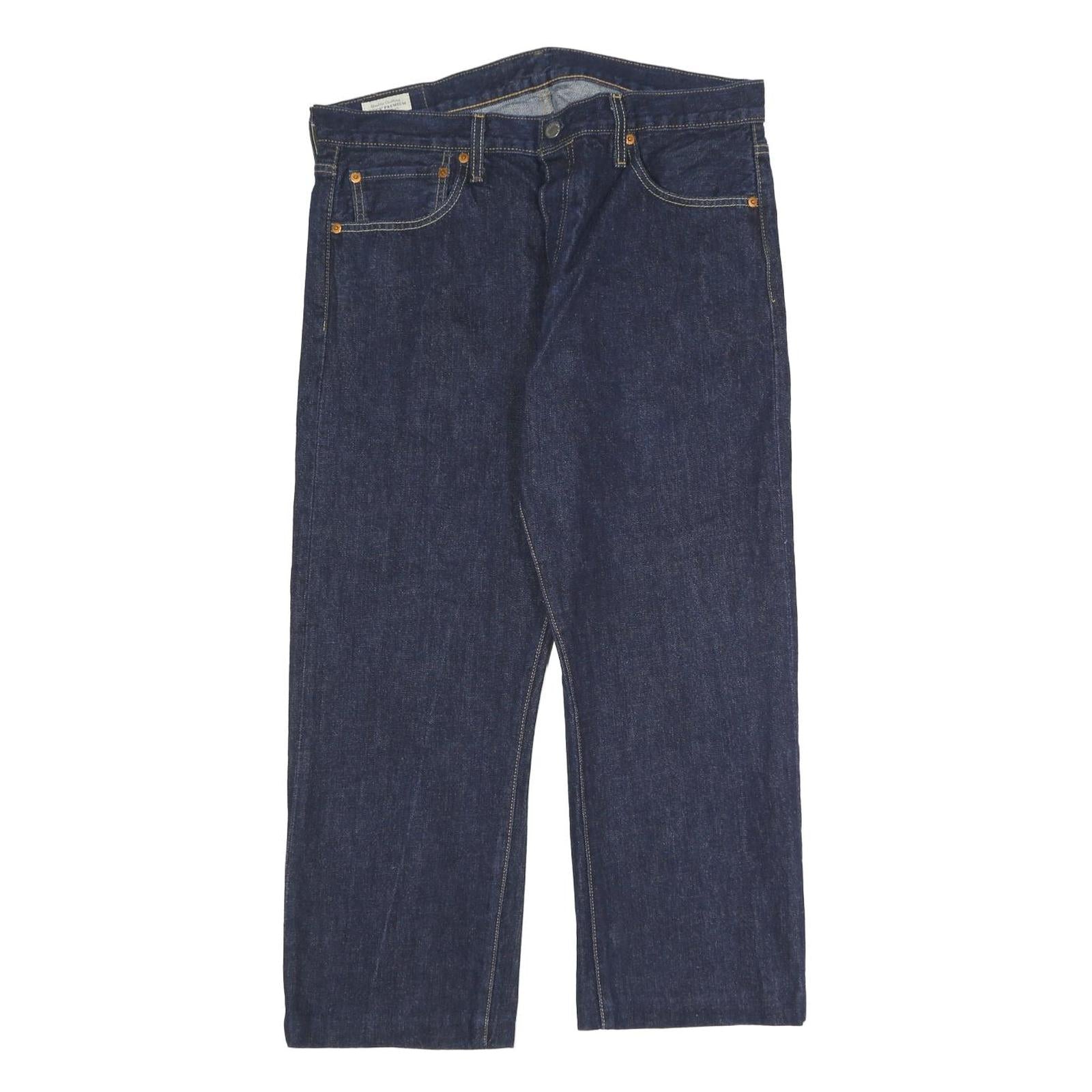 LEVI'S 501 Mens Jeans Blue Regular Straight Denim Raw W34 L25 Classic Style Refurbished - N/A refurbished available on Cerqular