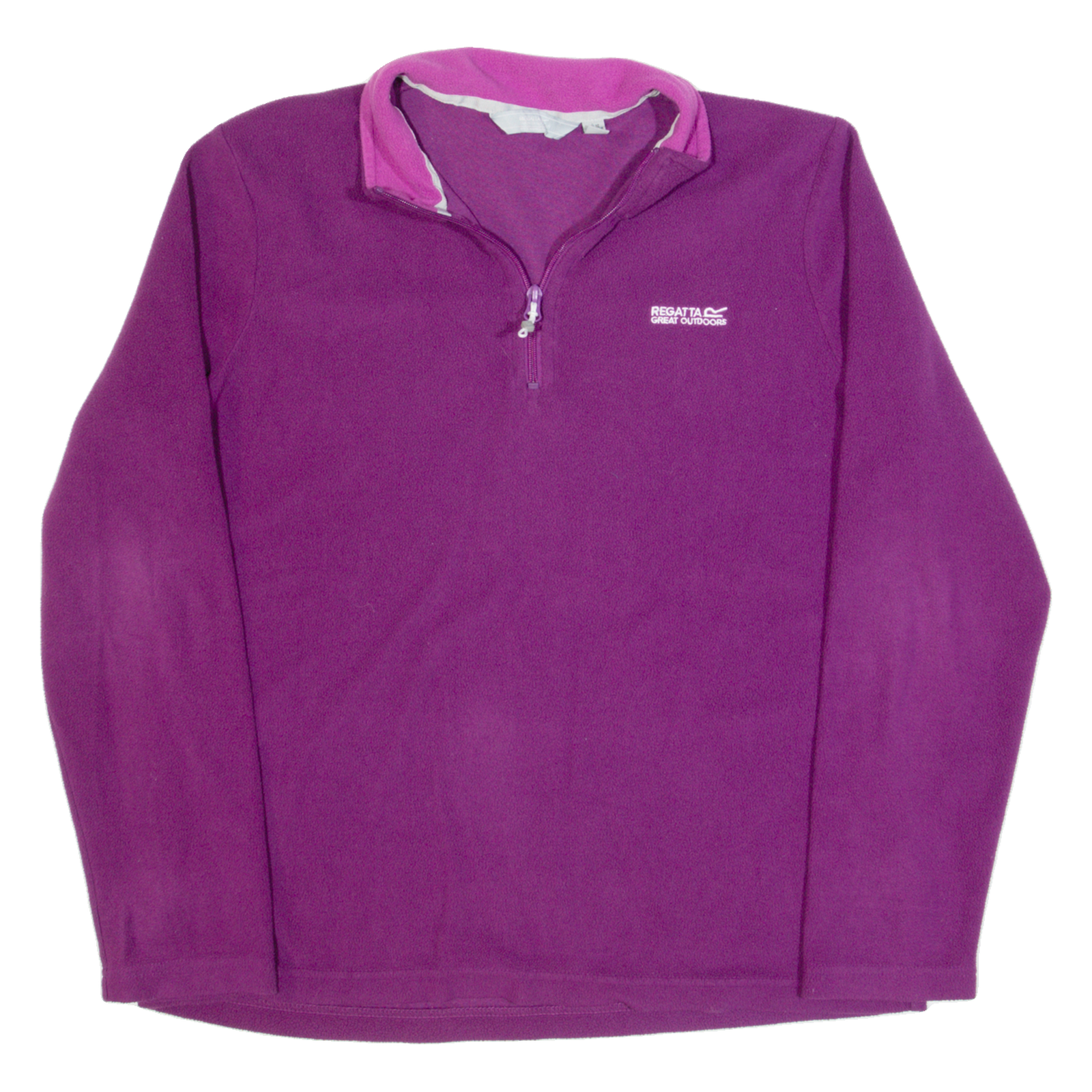 REGATTA Womens Fleece Purple 1/4 Zip UK 12 Refurbished - N/A refurbished available on Cerqular