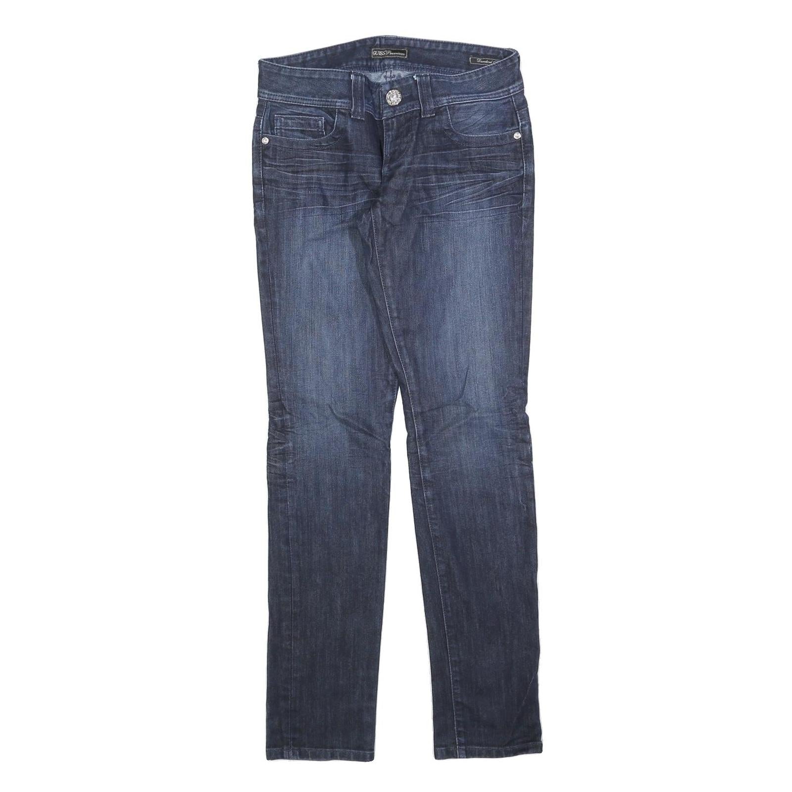 GUESS Womens Jeans Blue Slim Skinny Denim Medium W30 L32 Stylish Zip Closure Refurbished - N/A refurbished available on Cerqular
