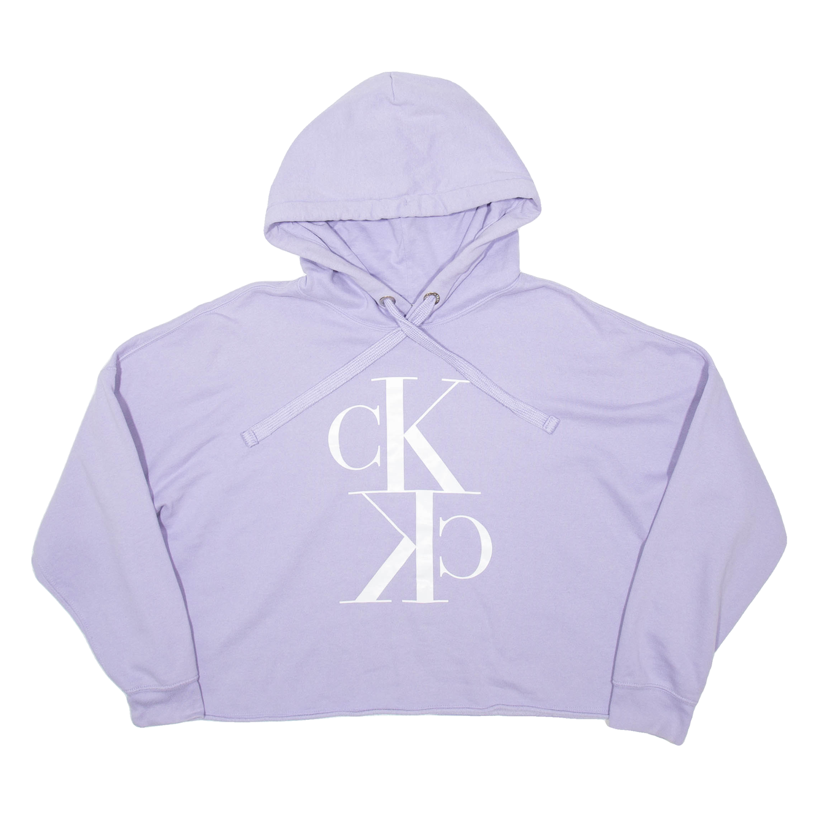 CALVIN KLEIN JEANS Cropped Womens Purple Hoodie XL Refurbished - N/A refurbished available on Cerqular
