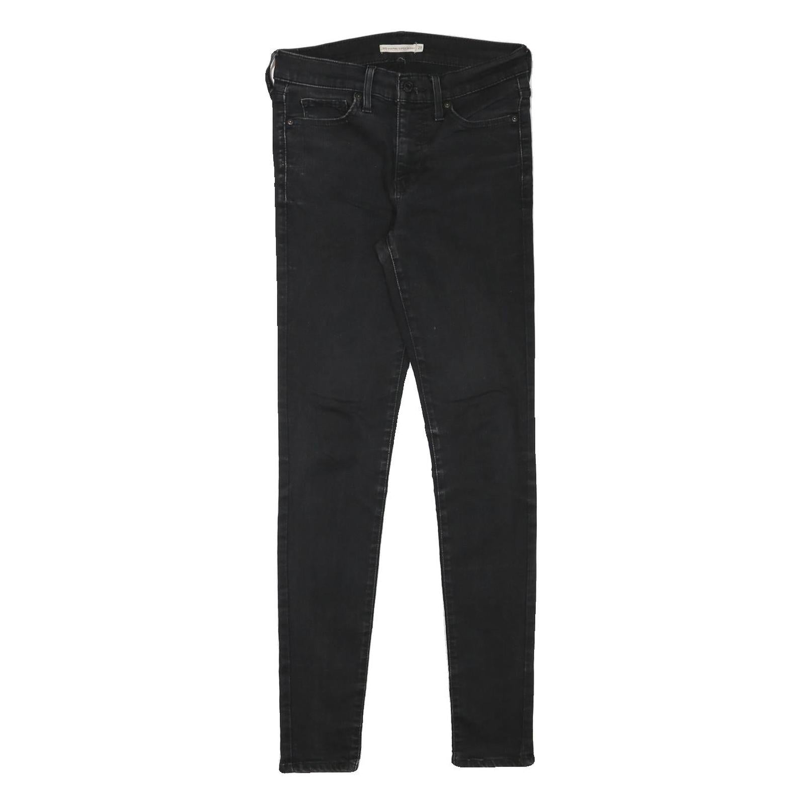 LEVI'S Womens Jeans Black Slim Skinny Denim W28 L30 Cotton Blend Zip Refurbished - N/A refurbished available on Cerqular