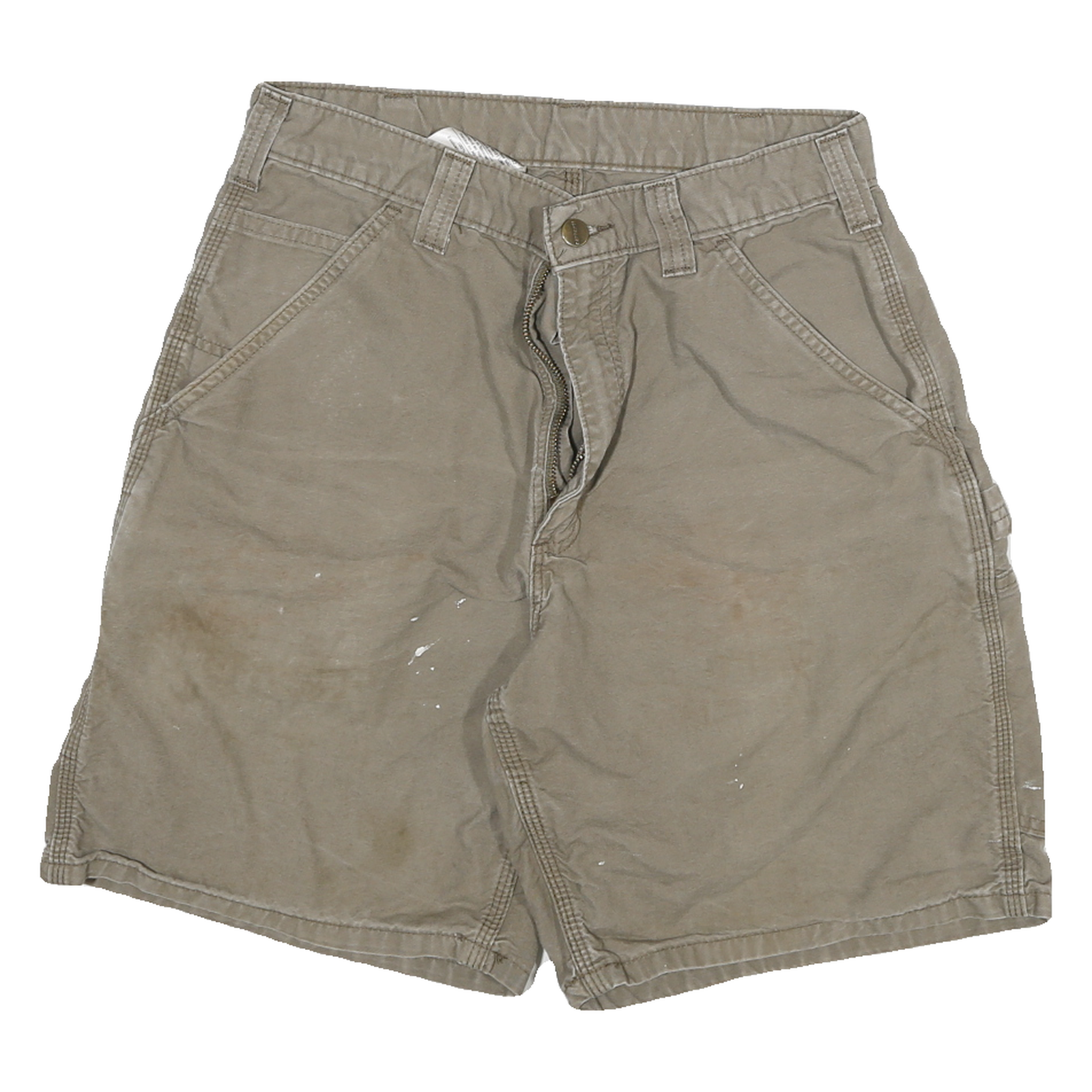 CARHARTT Mens Cotton Blend Beige Casual Workwear Shorts L W28 Durable Fit Refurbished - N/A refurbished available on Cerqular