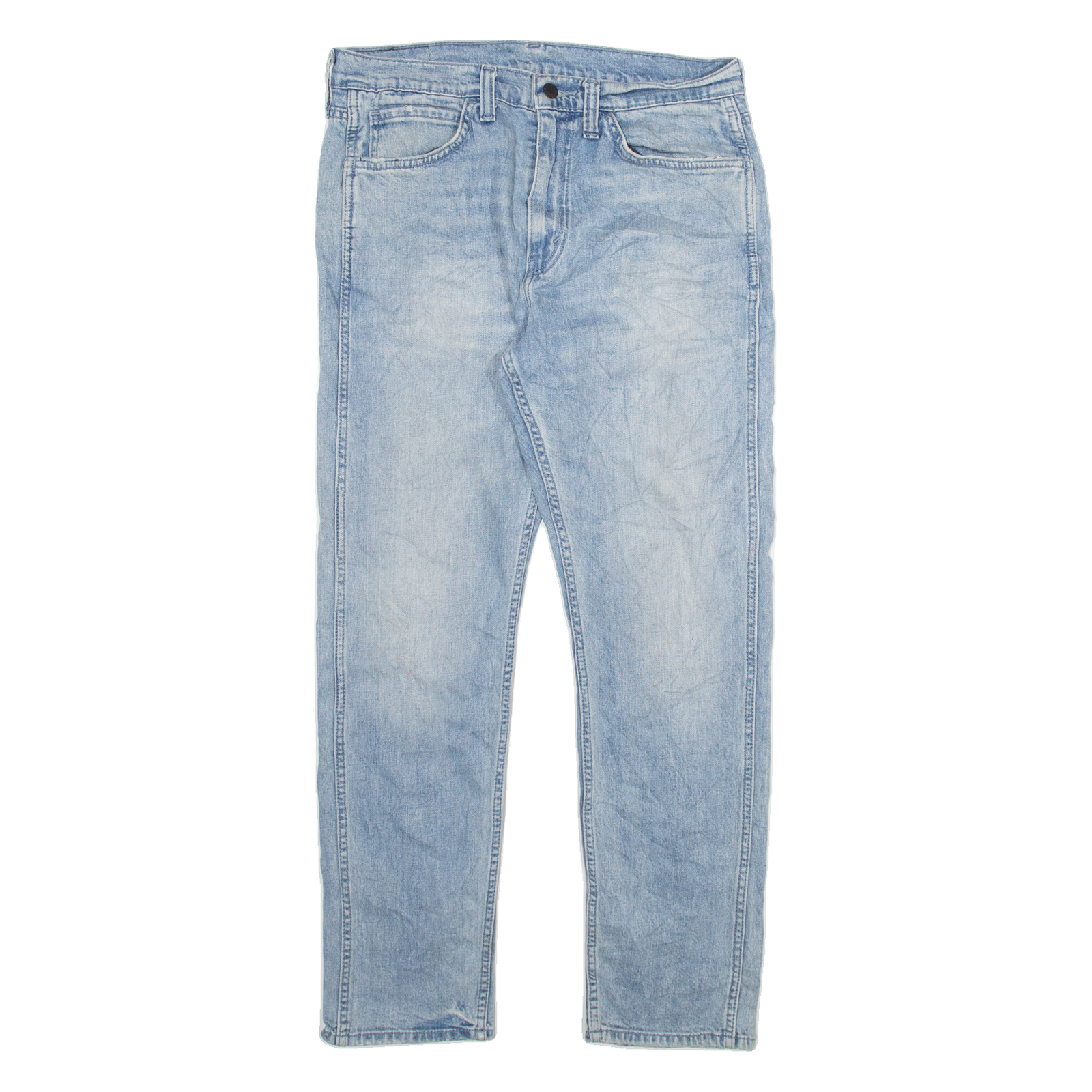 LEVI'S Womens Jeans Blue Regular Tapered Stone Wash W32 L30 Refurbished - N/A refurbished available on Cerqular