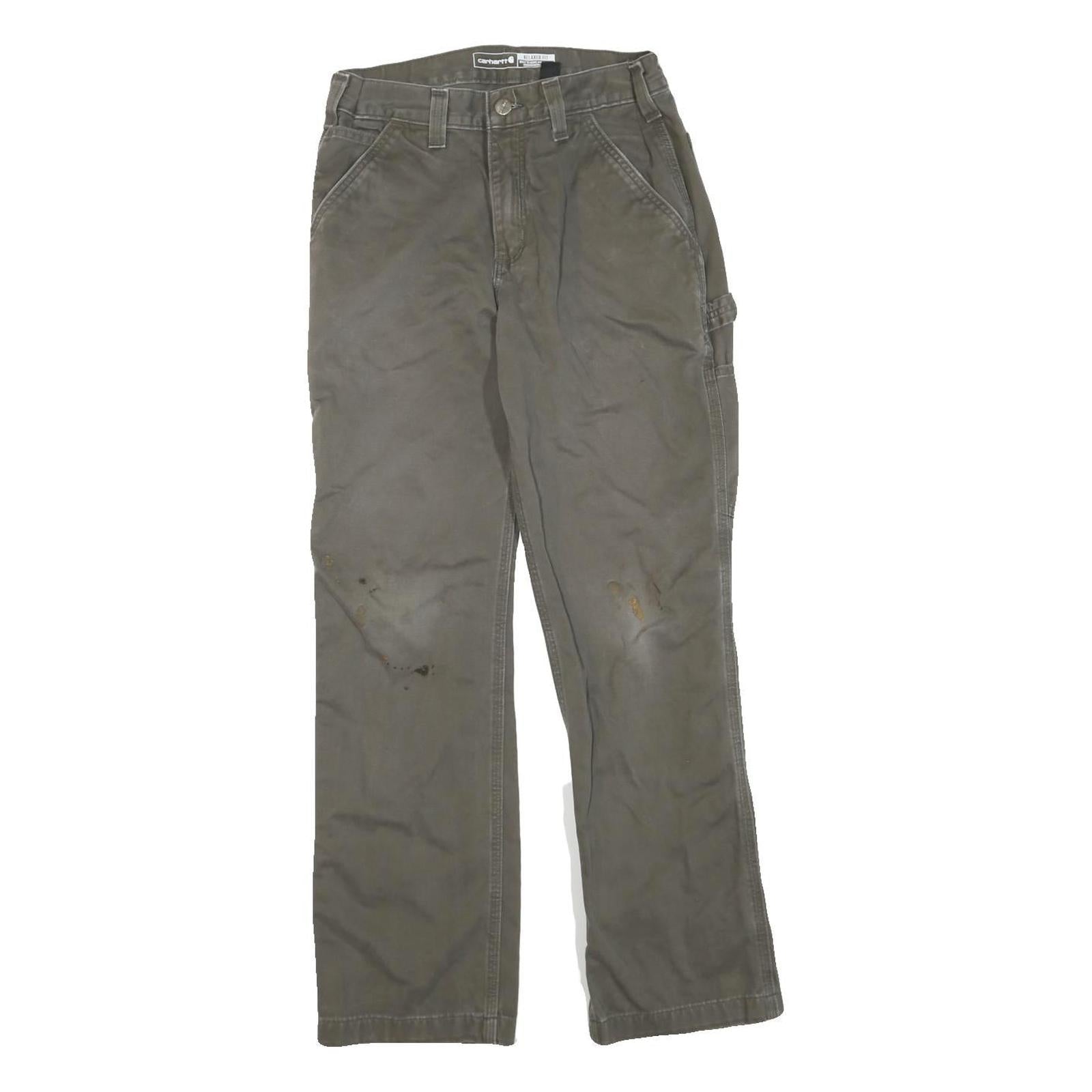 CARHARTT Womens Regular Fit Carpenter Jeans Grey Denim W31 L30 Workwear Utility Refurbished - N/A refurbished available on Cerqular