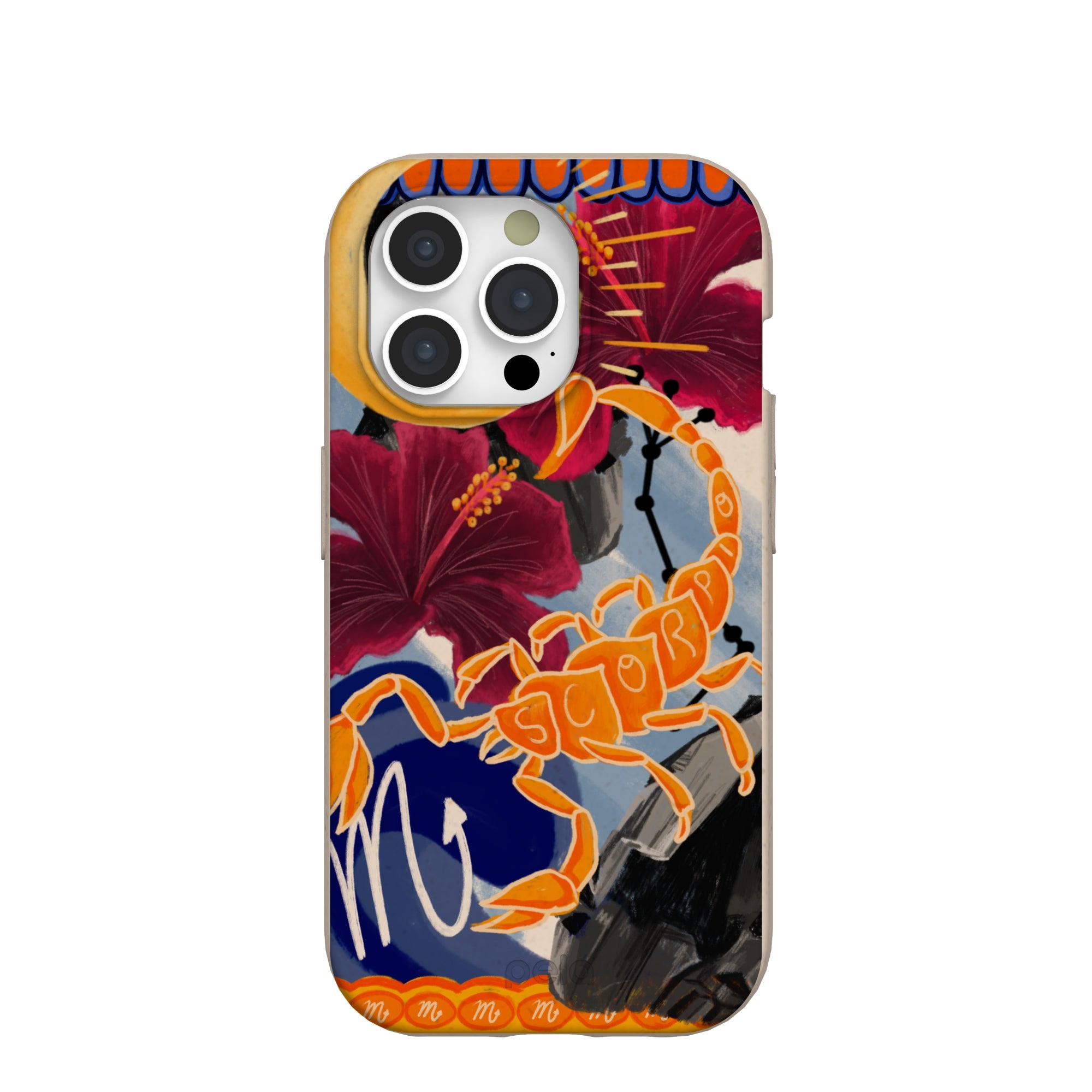 Seashell Scorpio Scorpion iPhone 15 Pro Case Refurbished - Pela Case refurbished available on Cerqular