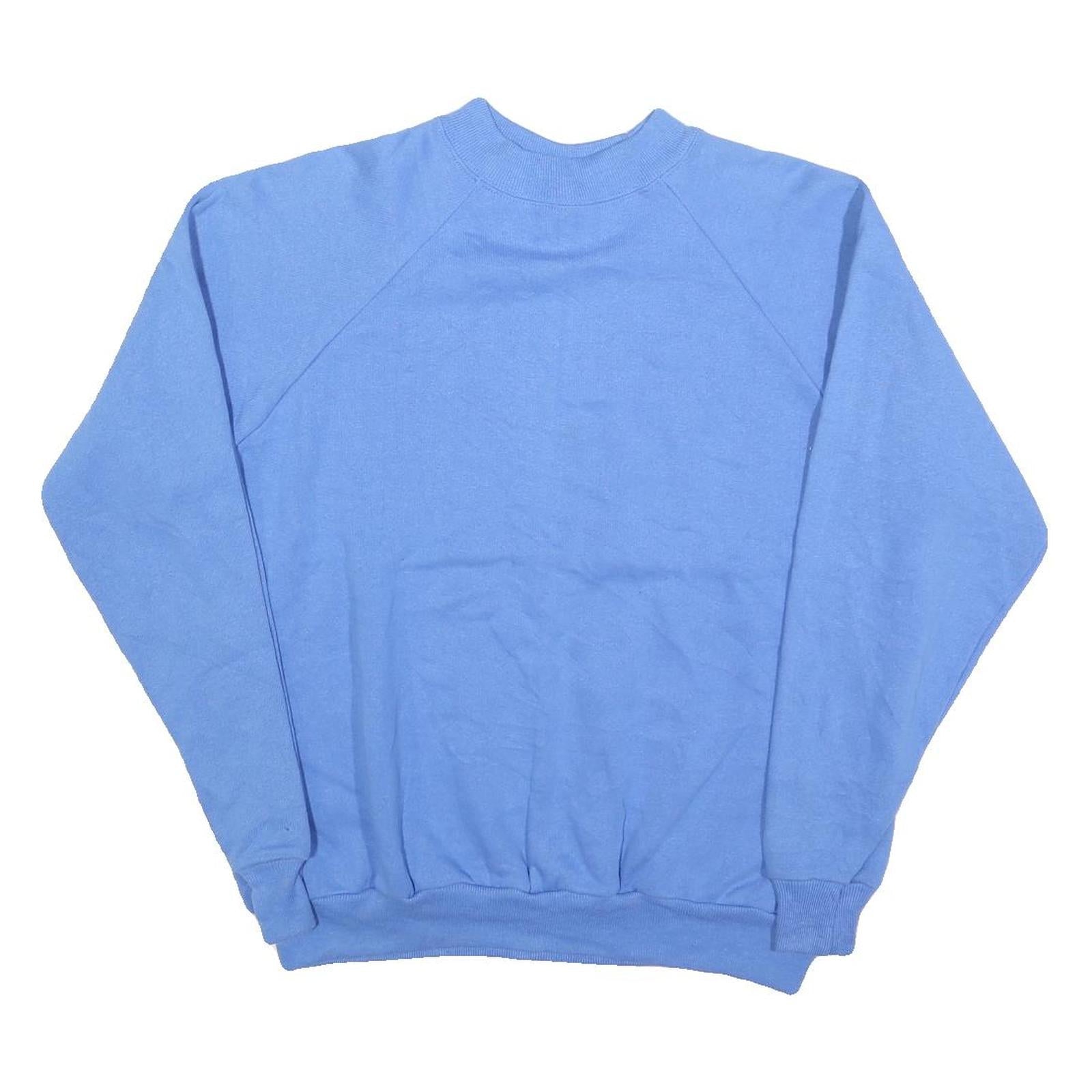 HANES Womens Blue Crew Neck L Cotton Blend Casual Sweatshirt Pullover Refurbished - N/A refurbished available on Cerqular
