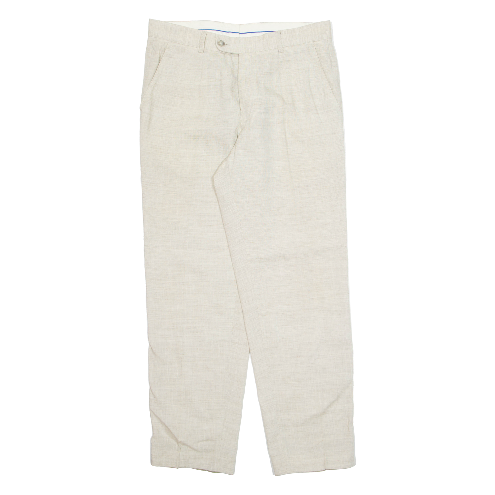 JOHN SLIM Chino Workwear Mens Trousers Cream Regular Straight W34 L30 Refurbished - N/A refurbished available on Cerqular