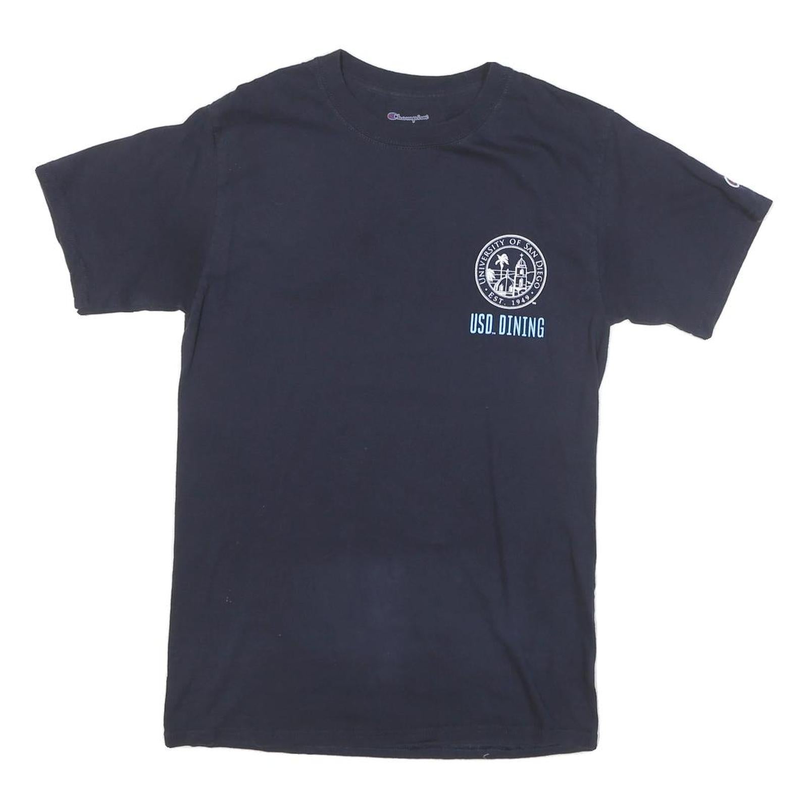 Buy CHAMPION Mens Navy Blue University Of San Diego Graphic T-Shirt S Short Sleeve Refurbished - $18.19 CHAMPION Mens Navy Blue University Of San Diego Graphic T-Shirt S Short Sleeve Refurbished - N/A refurbished available on Cerqular