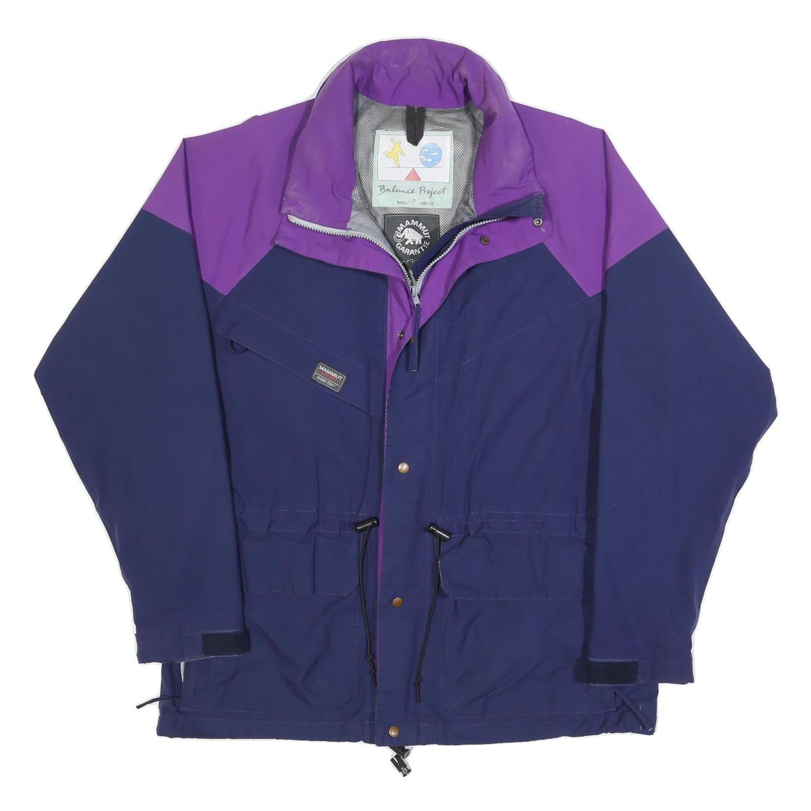 MAMMUT Mens Purple & Blue Outdoor Jacket L Polyester Blend Zip Pocketed Refurbished - N/A refurbished available on Cerqular