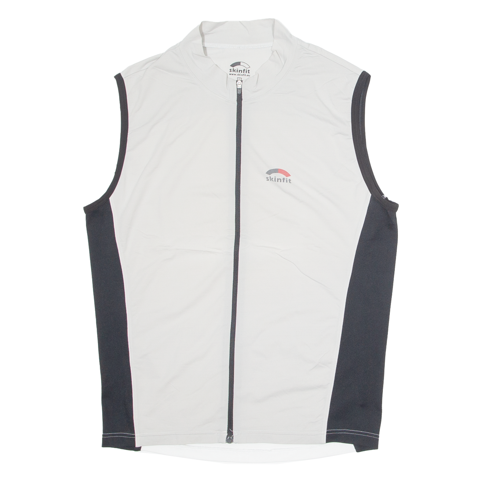 SKINFIT Cycling Mens Jersey Grey Sleeveless 1/4 Zip L Refurbished - N/A refurbished available on Cerqular