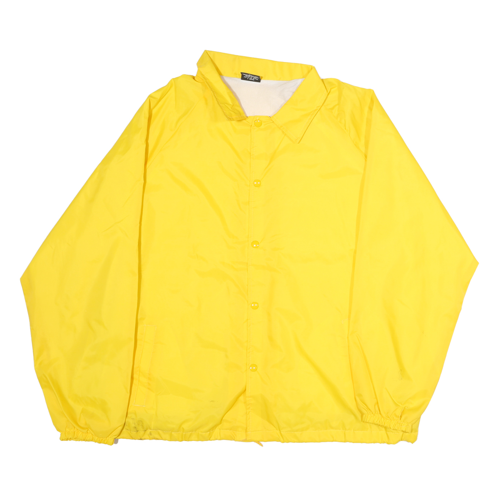 JACKETS Mens Yellow Button Jacket 2XL Polyester Plain Lightweight Casual Refurbished - N/A refurbished available on Cerqular