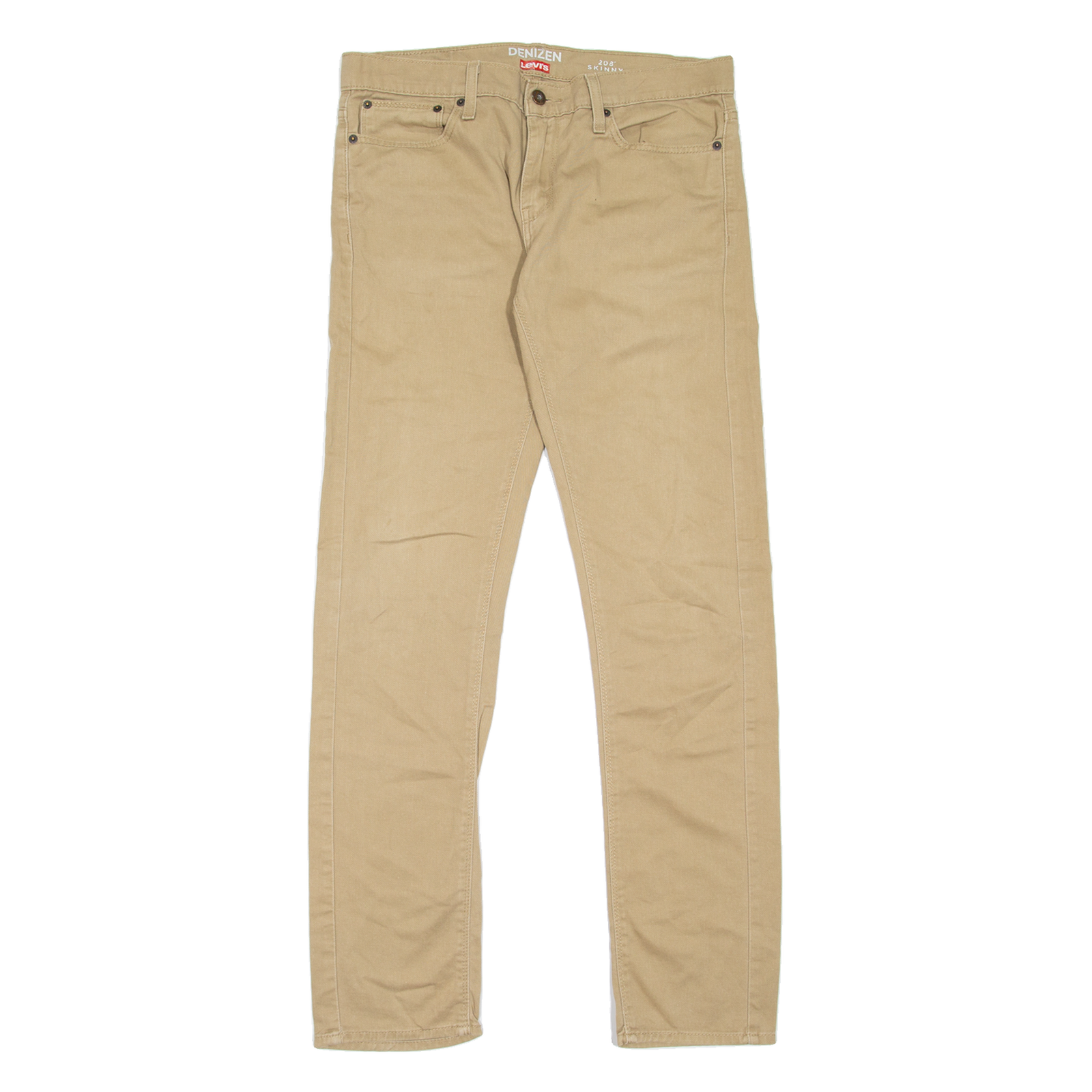 LEVI'S Denizen 208 Mens Jeans Beige Slim Skinny W32 L34 Refurbished - N/A refurbished available on Cerqular
