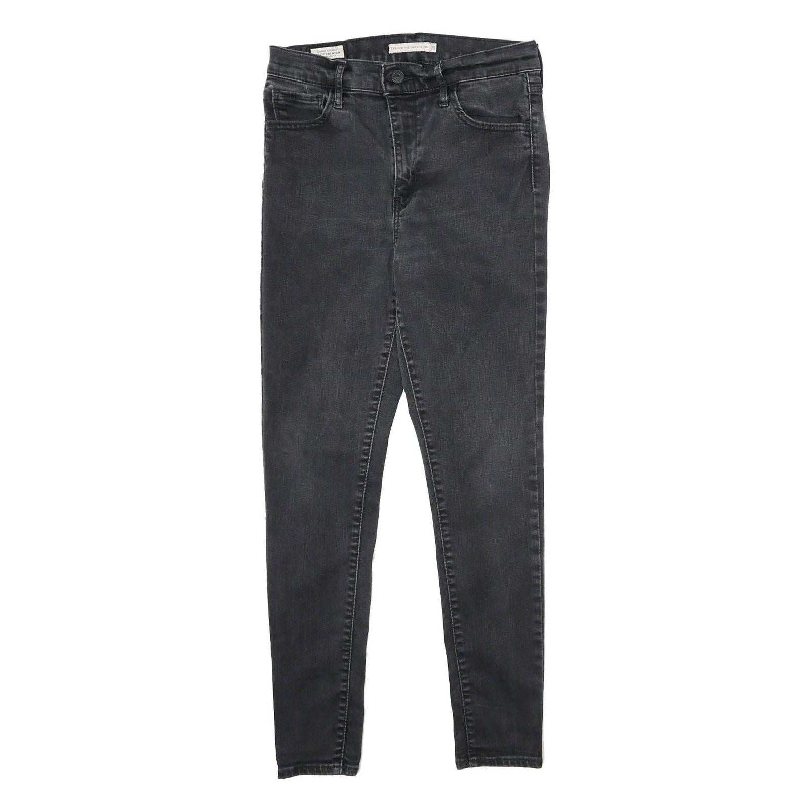 LEVI'S 720 High Rise Super Skinny Big E Womens Jeans Black Slim Skinny Denim Refurbished - N/A refurbished available on Cerqular